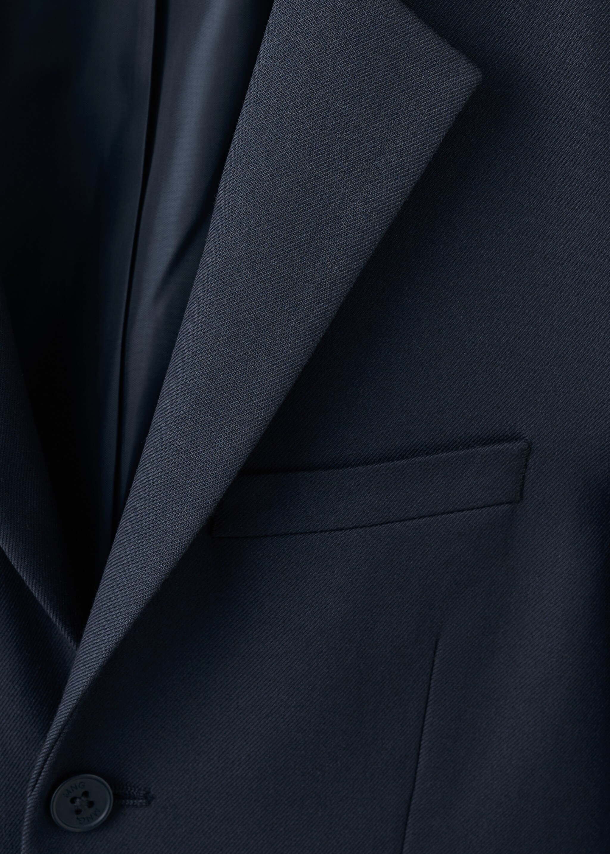 Classic suit jacket - Details of the article 8, Navy. Ref: 27053715-01.