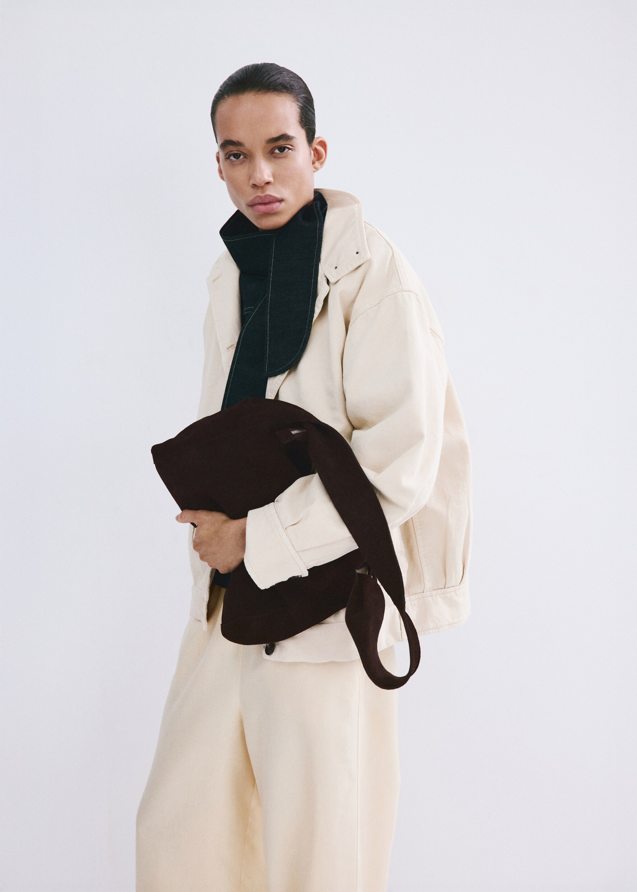 Süet shopper çanta — photo 2