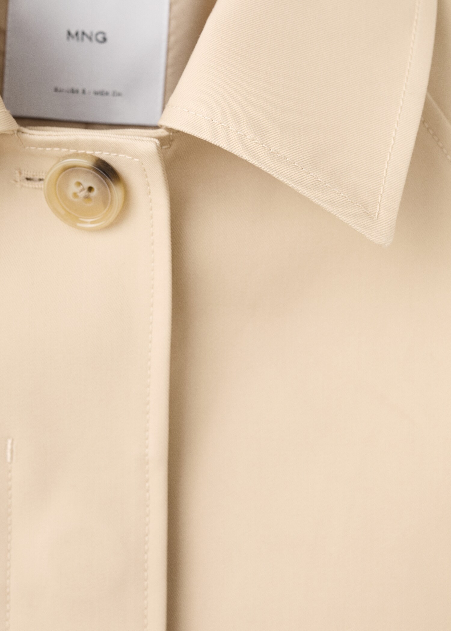 Oversized short trench coat - Details of the article 8