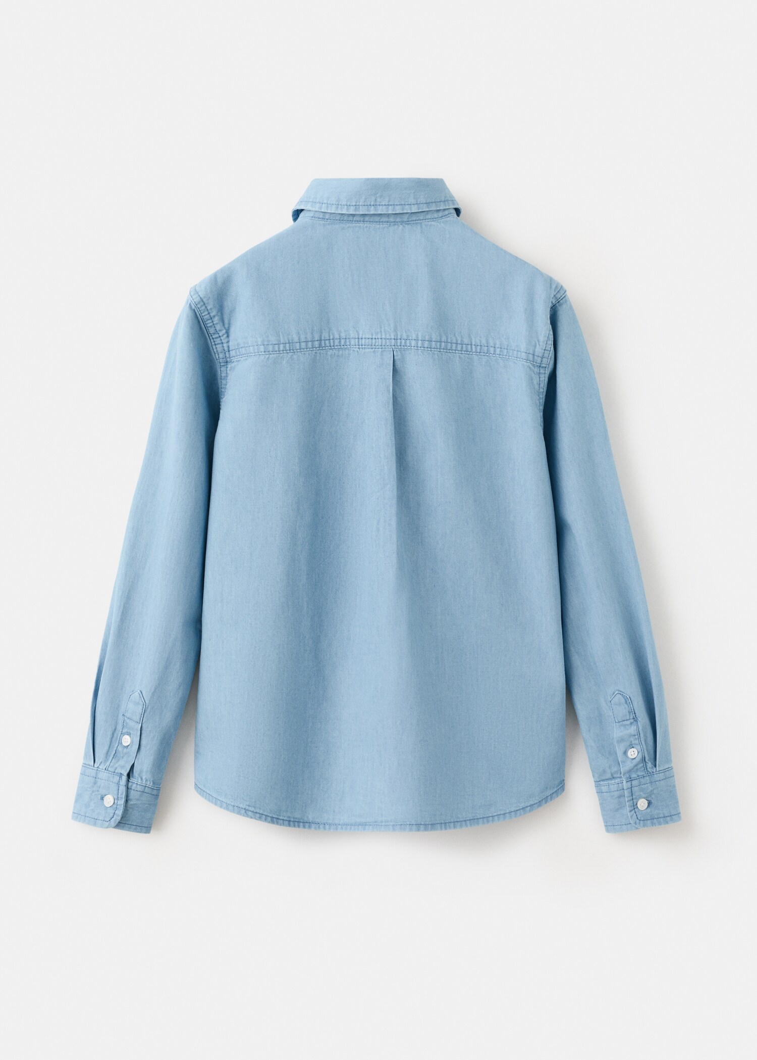 Cotton denim shirt - Reverse of the article