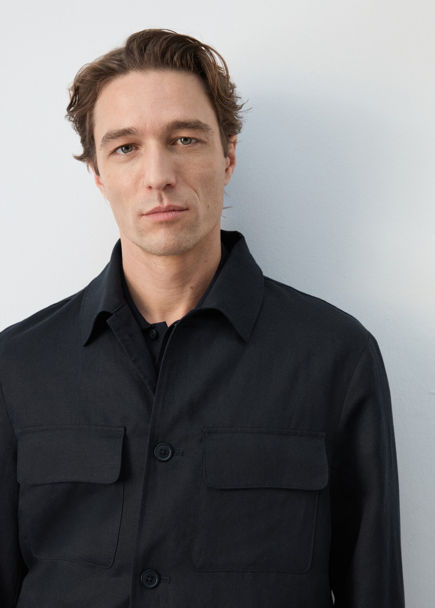 Ruched-back lyocell jacket - Details of the article 1