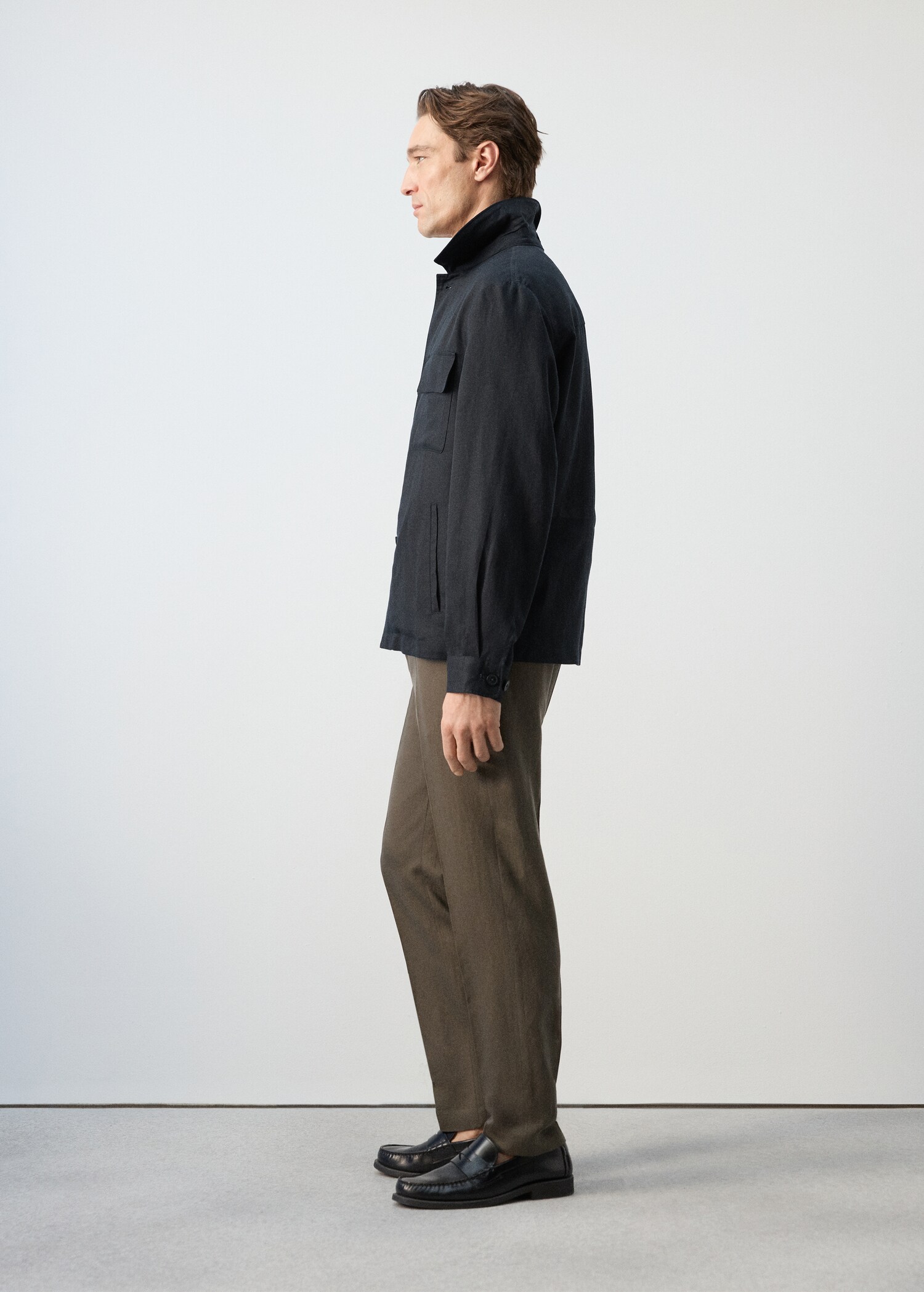 Ruched-back lyocell jacket - Details of the article 3