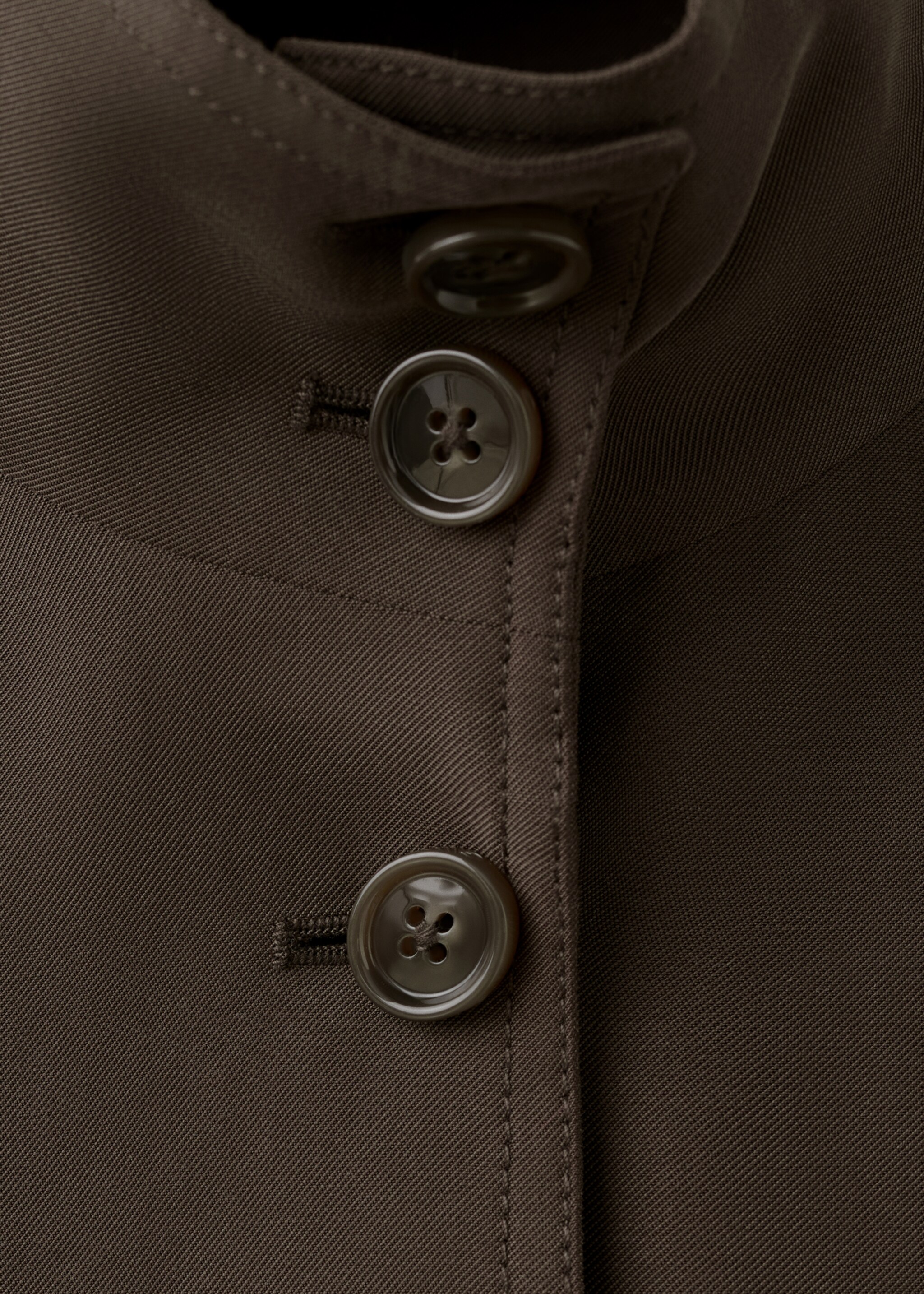 Oversize-jacka med fickor - Detaljer om artikeln 0, Choklad. Ref: 27057139-01.