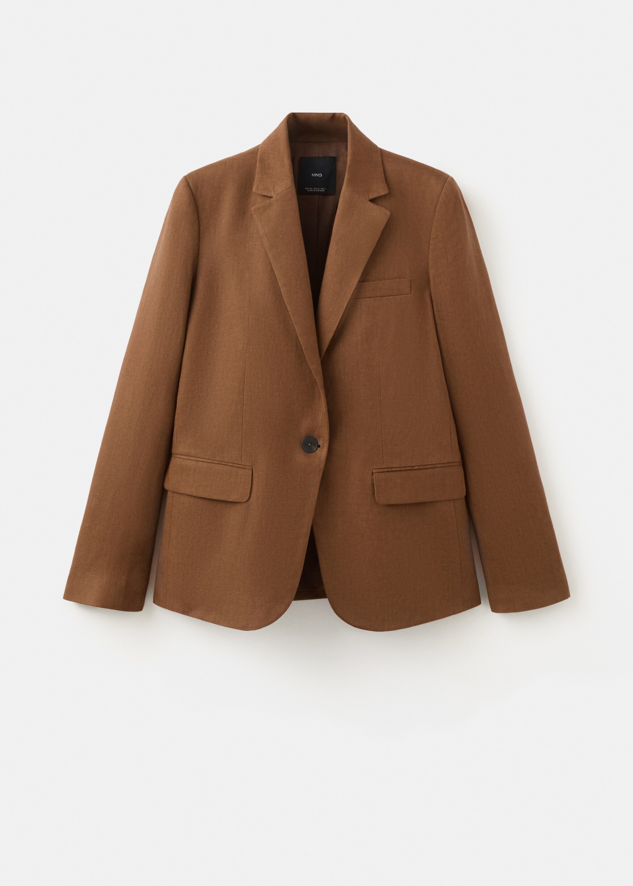Blazer traje lino - Artículo sin modelo, Marrón. Ref: 27057156-04.