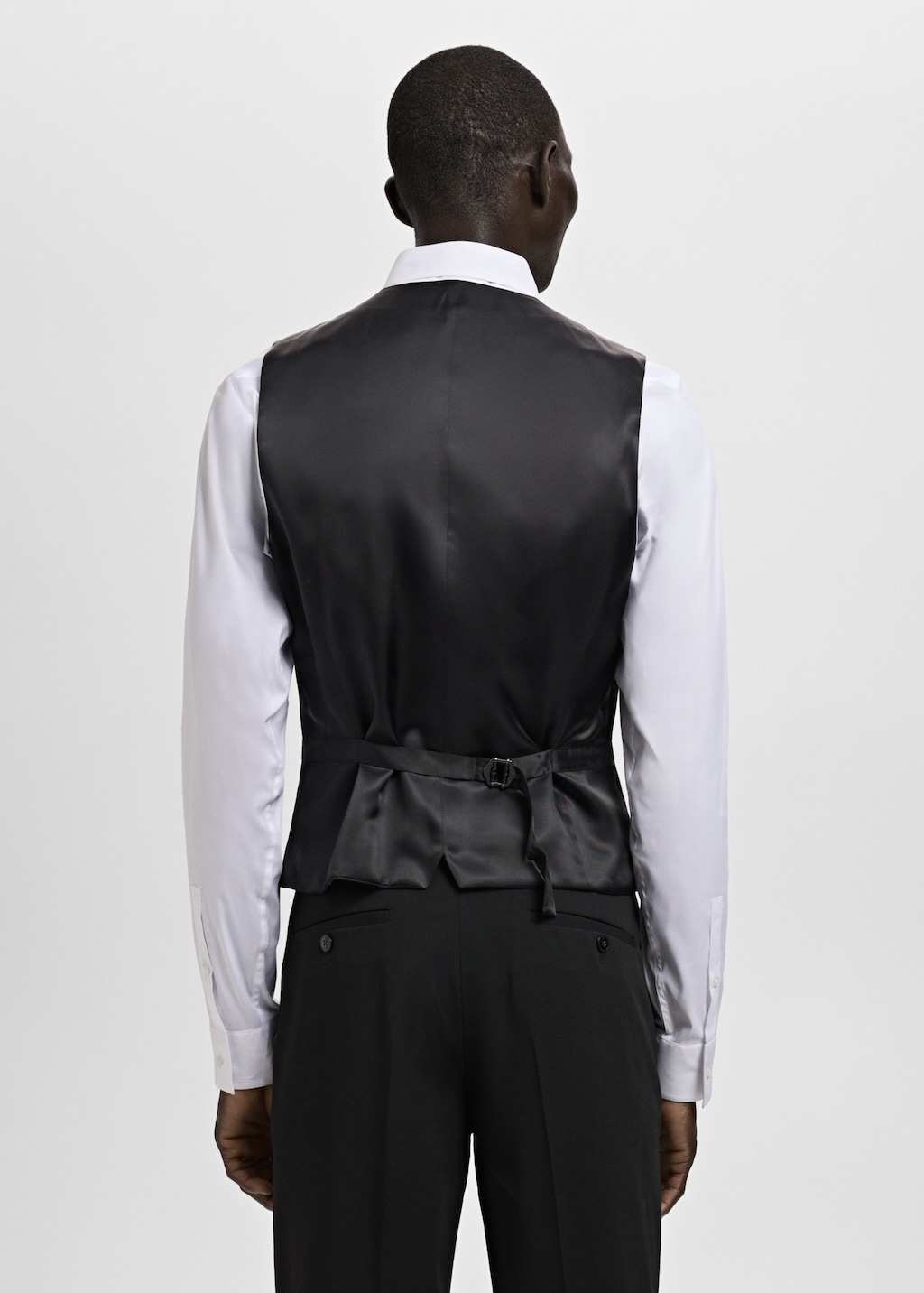 Super slim-fit stretch-fabric suit vest