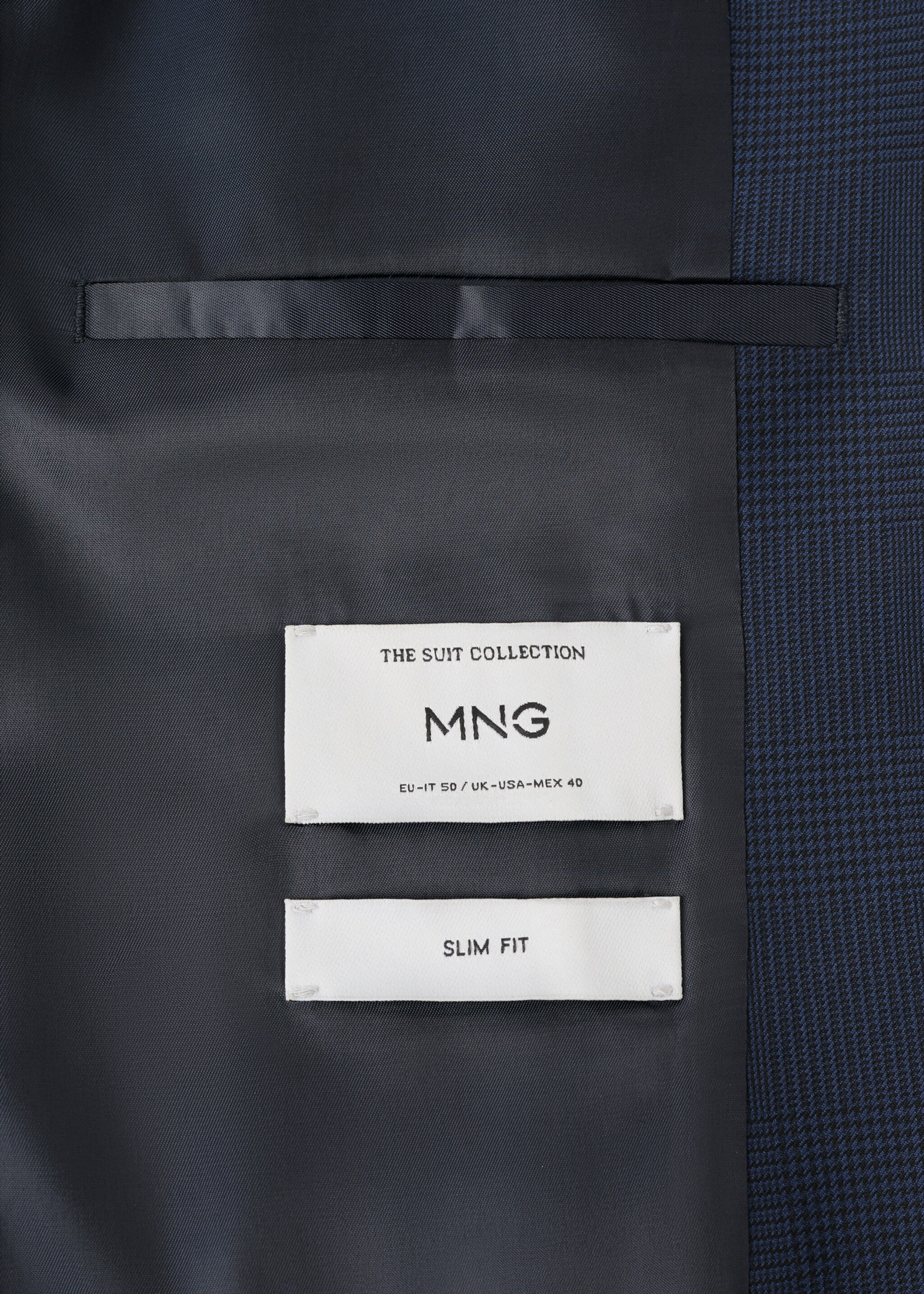 Milan slim-fit suit jacket - Details of the article 0, Dark Navy. Ref: 27061222-04.
