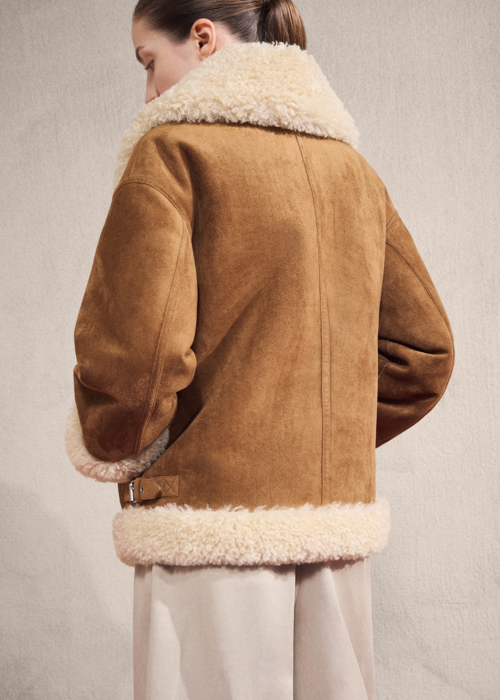Double-faced shearling jacket