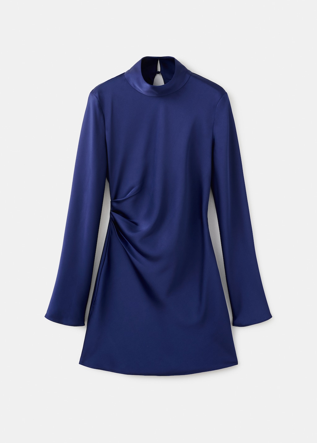Mango - Satin dress with pleat detail | Plush