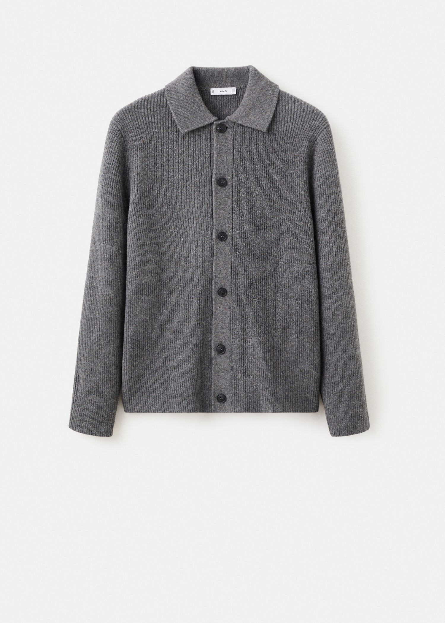 Ribbed knit cardigan - Article without model