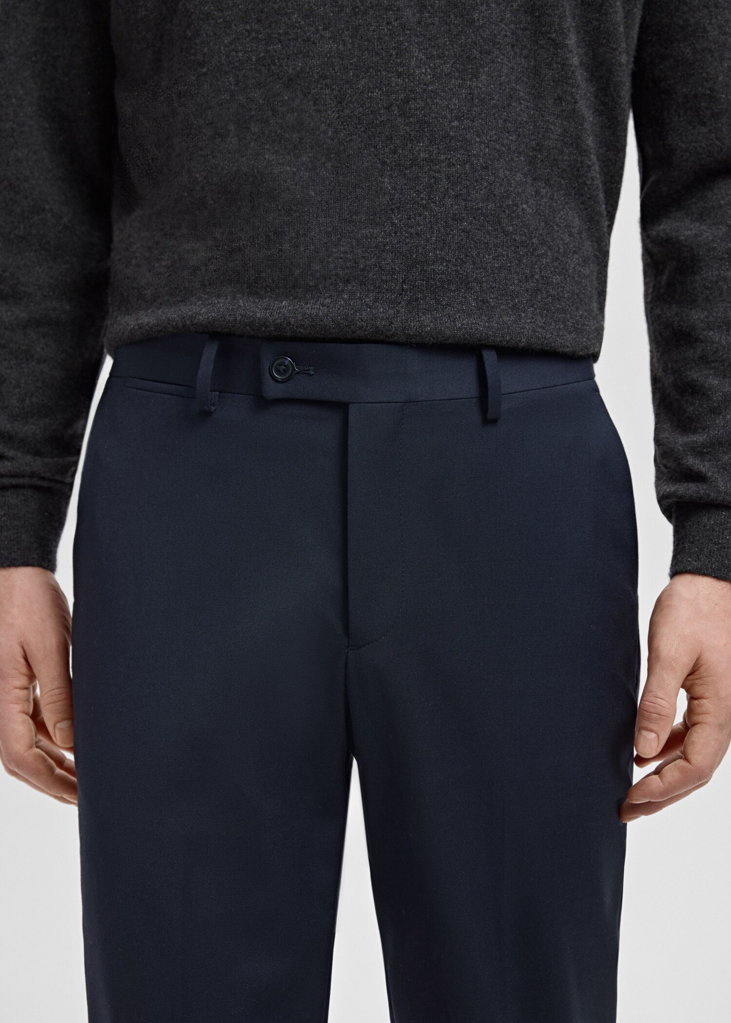 Turin 100% wool suit trousers - Details of the article 1