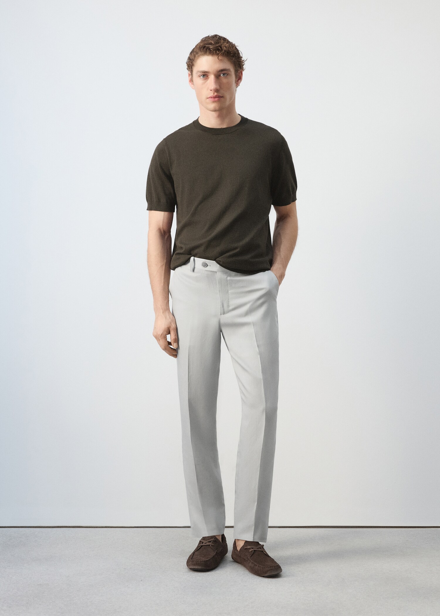 T-shirt maille fine 100 % coton - Plan général