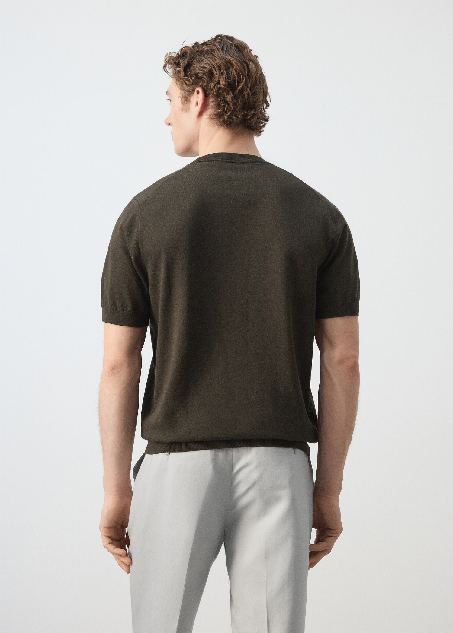 T-shirt maille fine 100 % coton - Verso de l’article