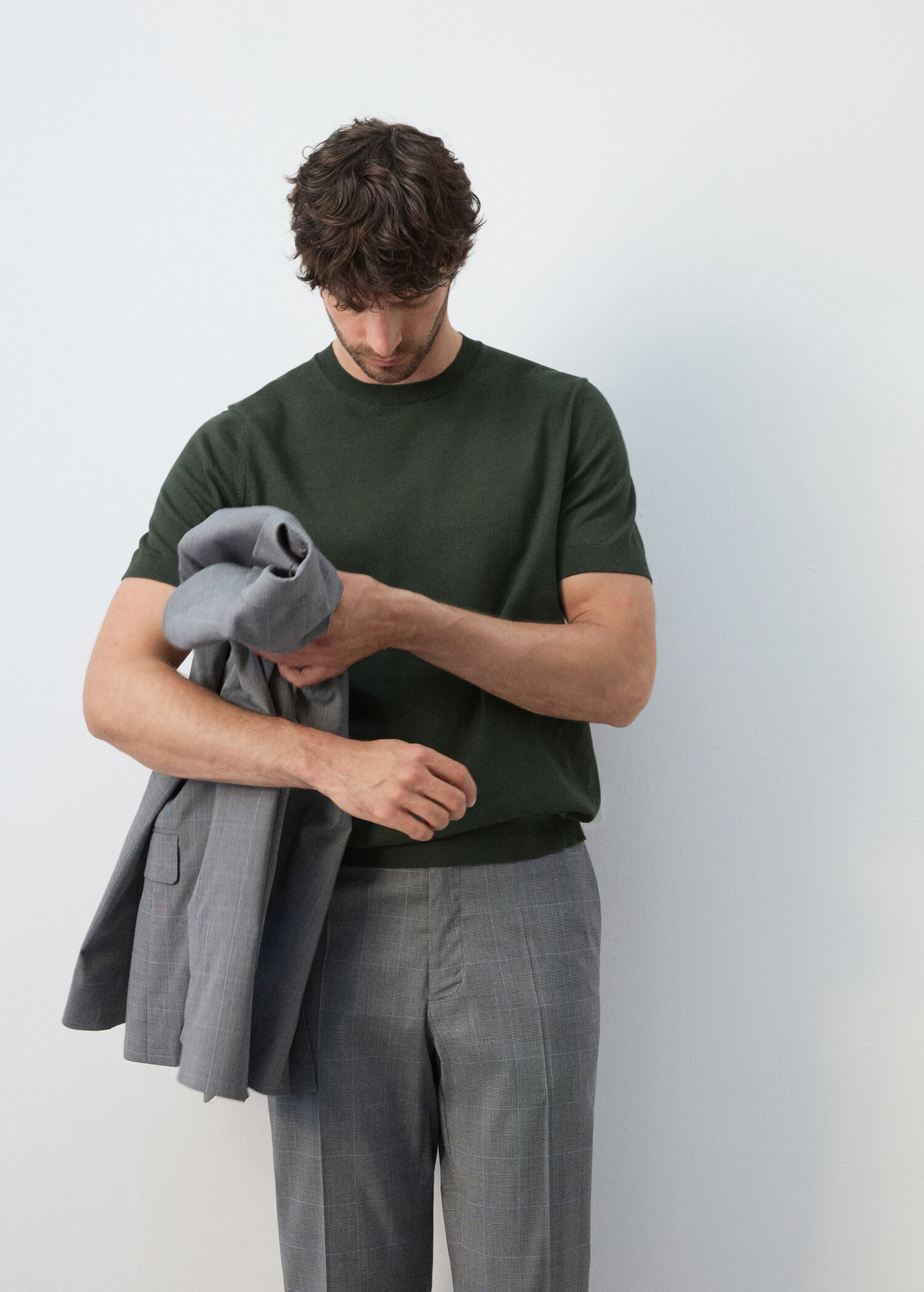 Fine jersey 100% cotton T-shirt - Medium plane