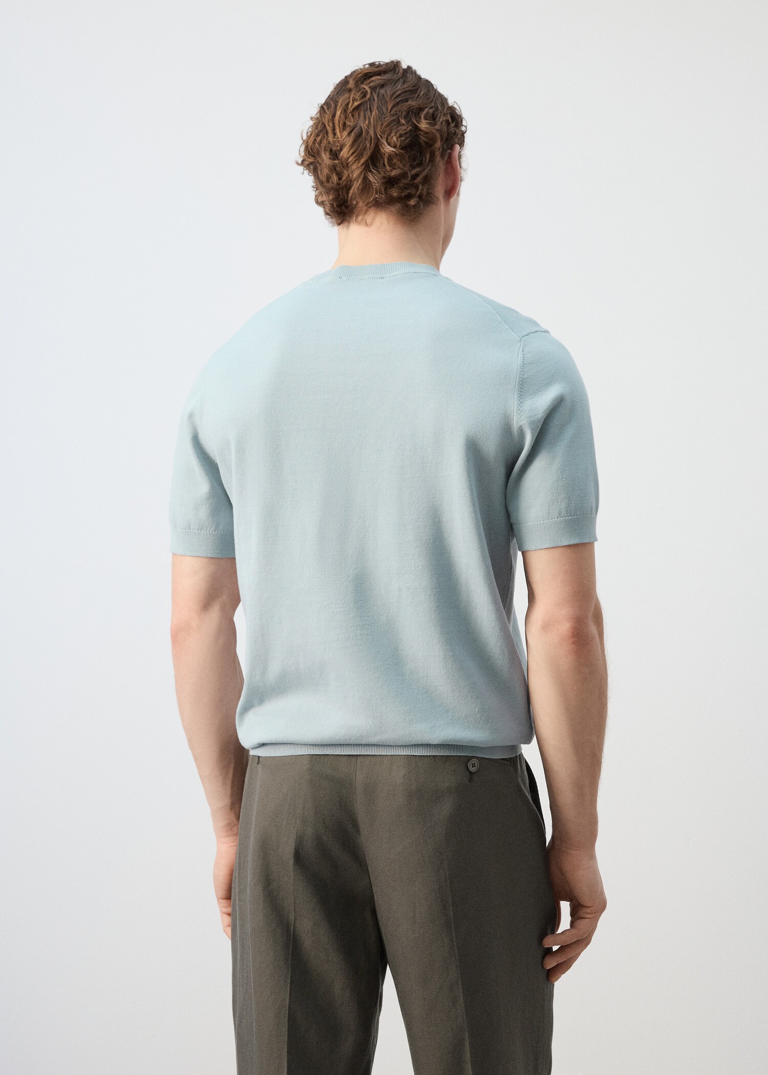 T-shirt maille fine 100 % coton - Verso de l’article