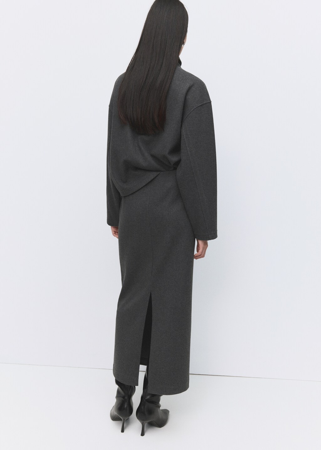 Opening pencil skirt