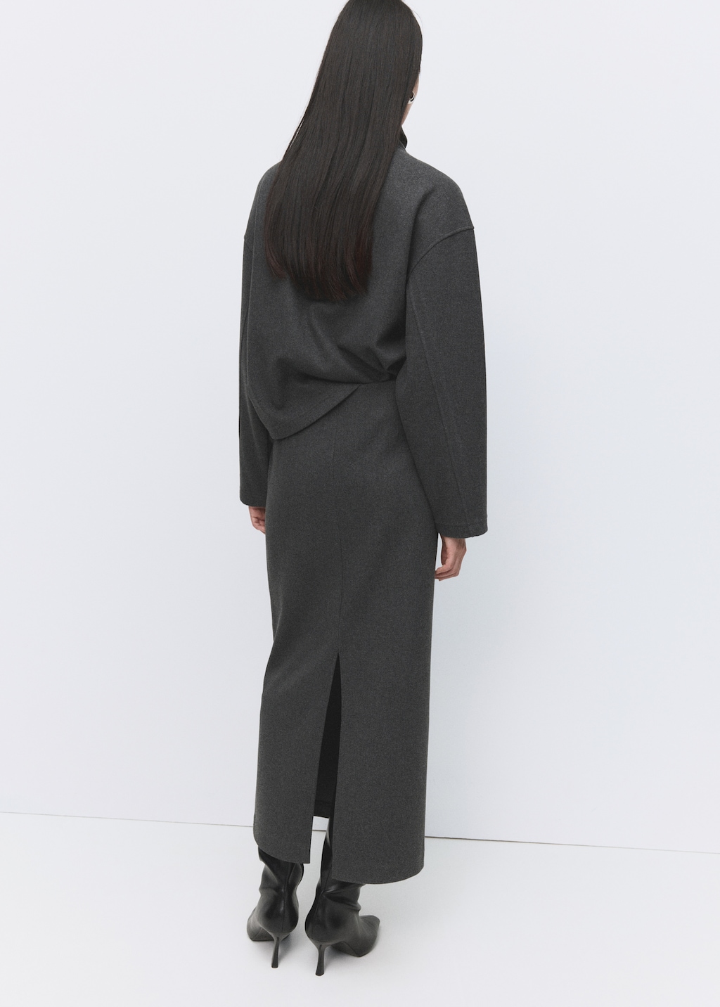 Opening pencil skirt