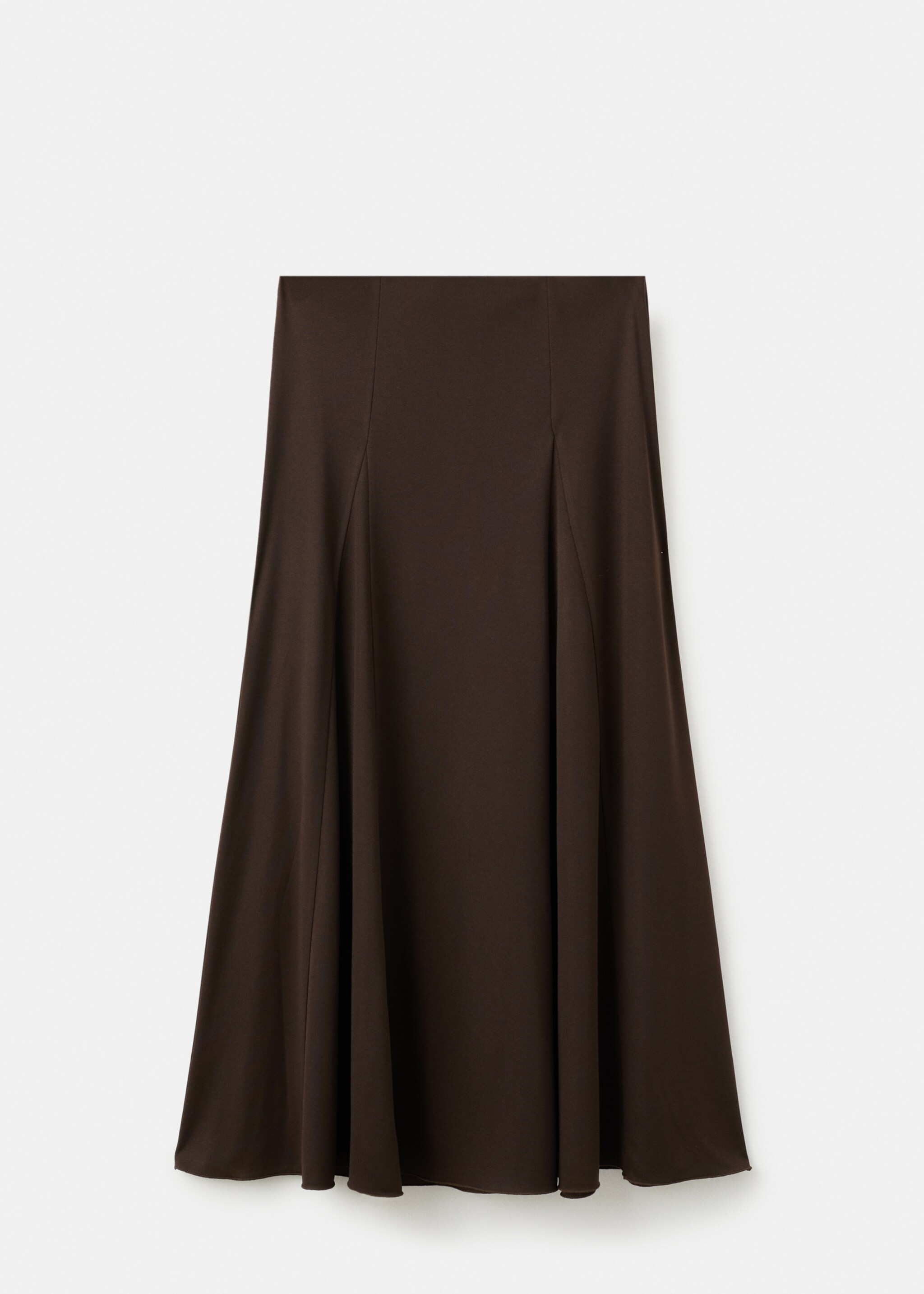 A-line skirt with godets - Article without model, Brown. Ref: 27061313-01.