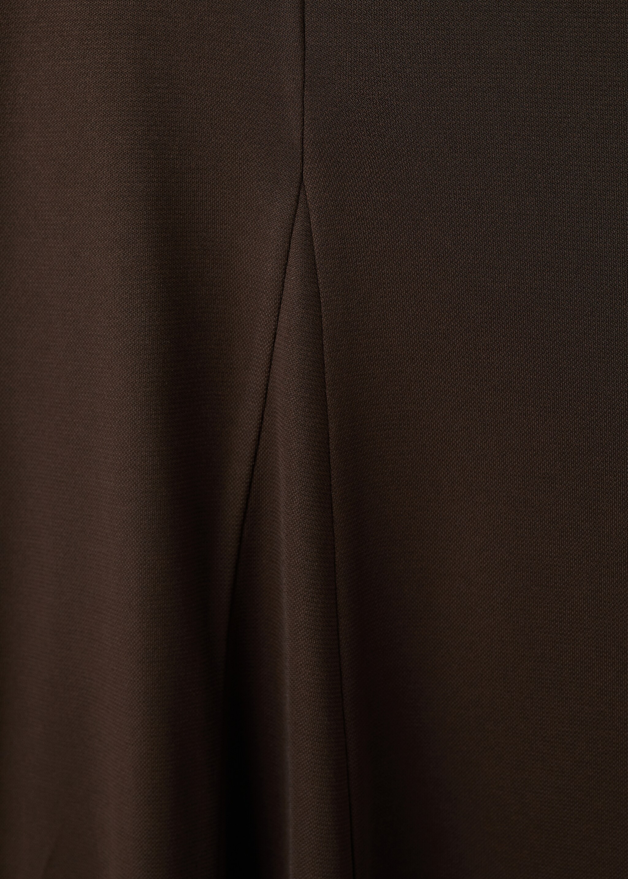 A-line skirt with godets - Details of the article 8, Brown. Ref: 27061313-01.