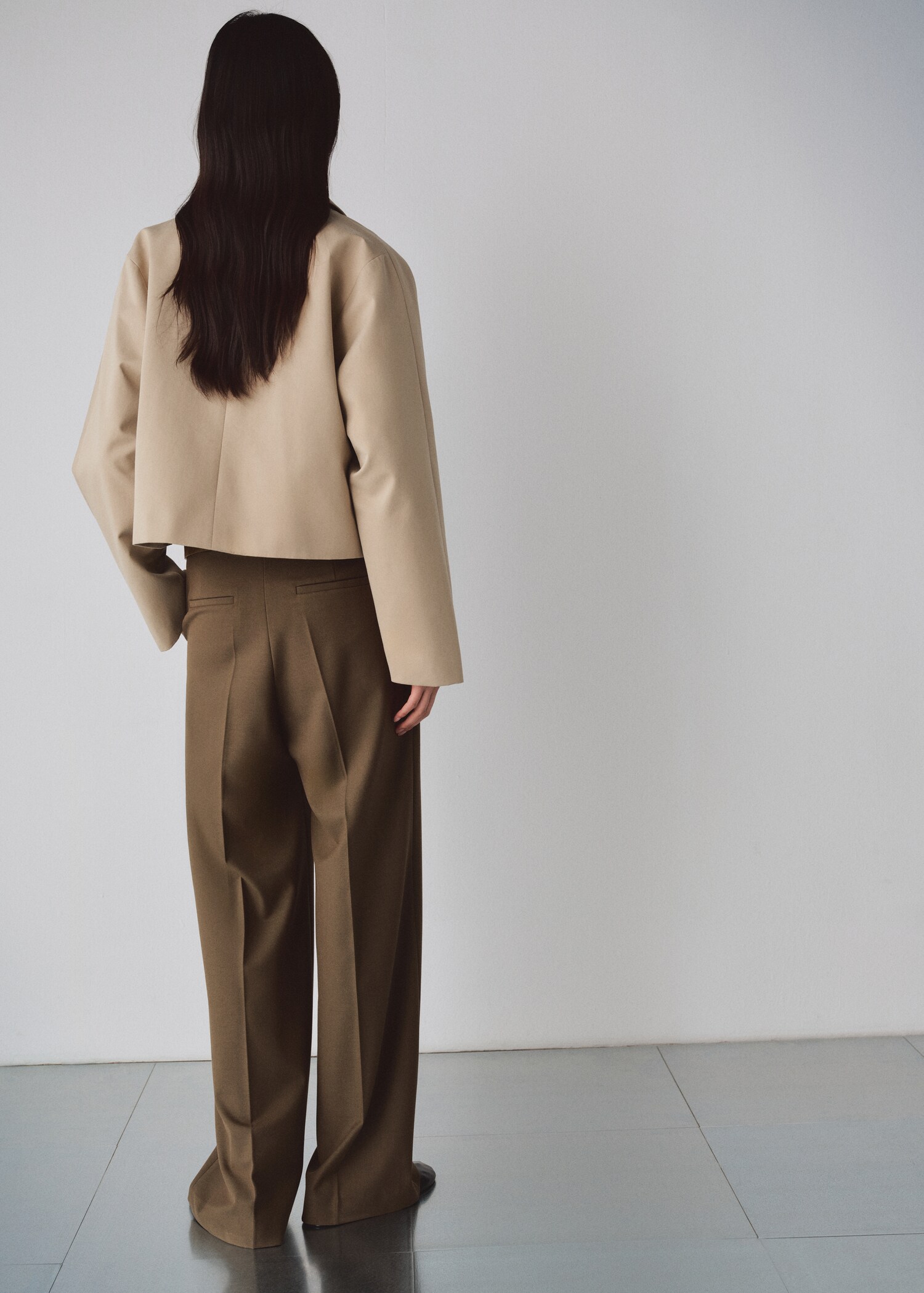 Katoenen jasje met zakken - Achterkant van het artikel