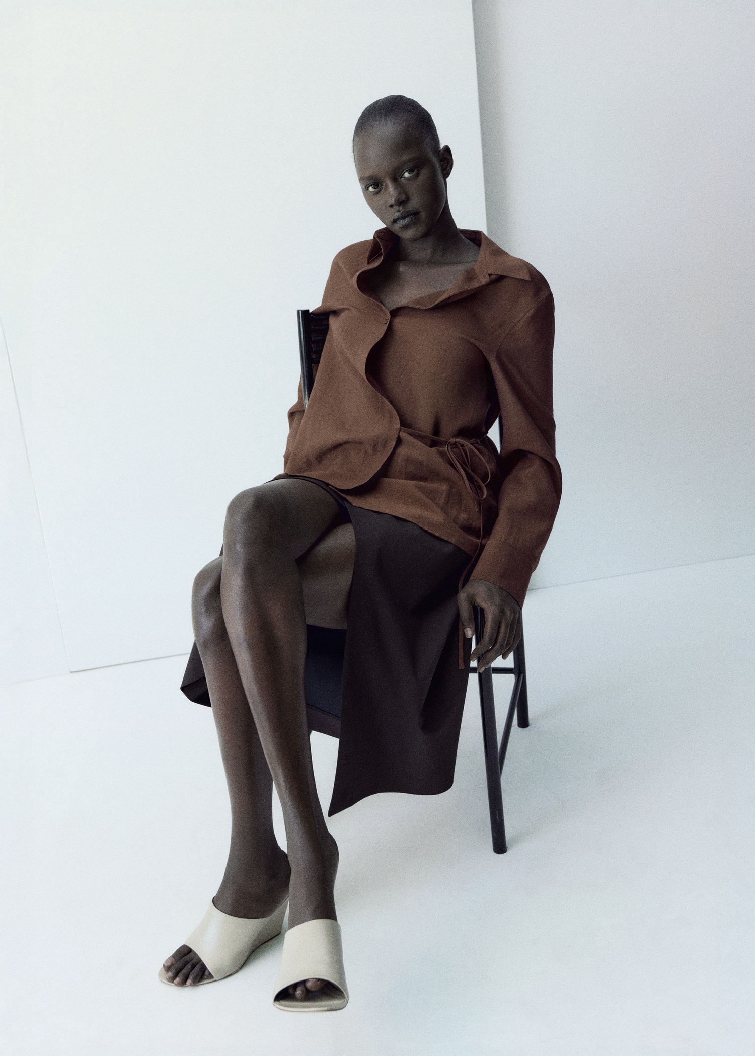 Wrap shirt with bow - Details of the article 2