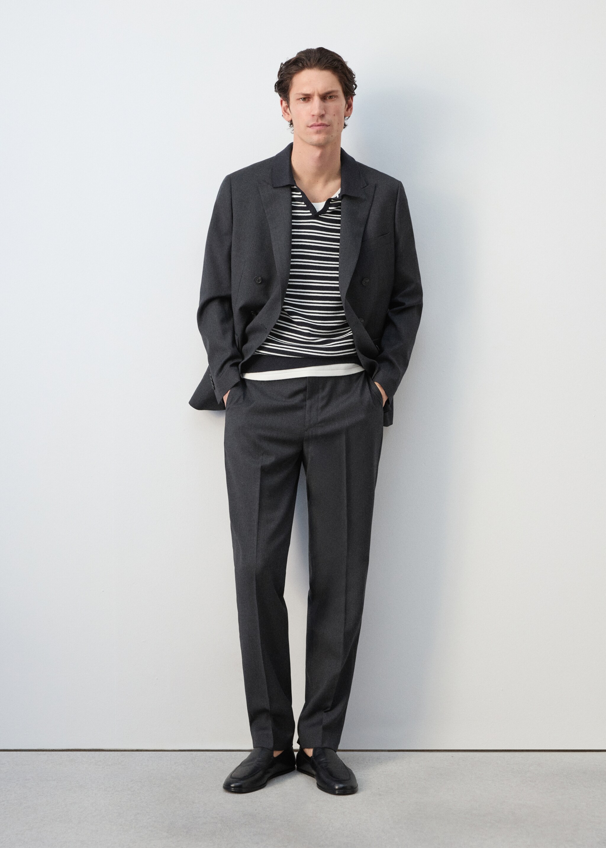 100% cotton striped jersey polo shirt - General plane, Navy. Ref: 27065938-03.