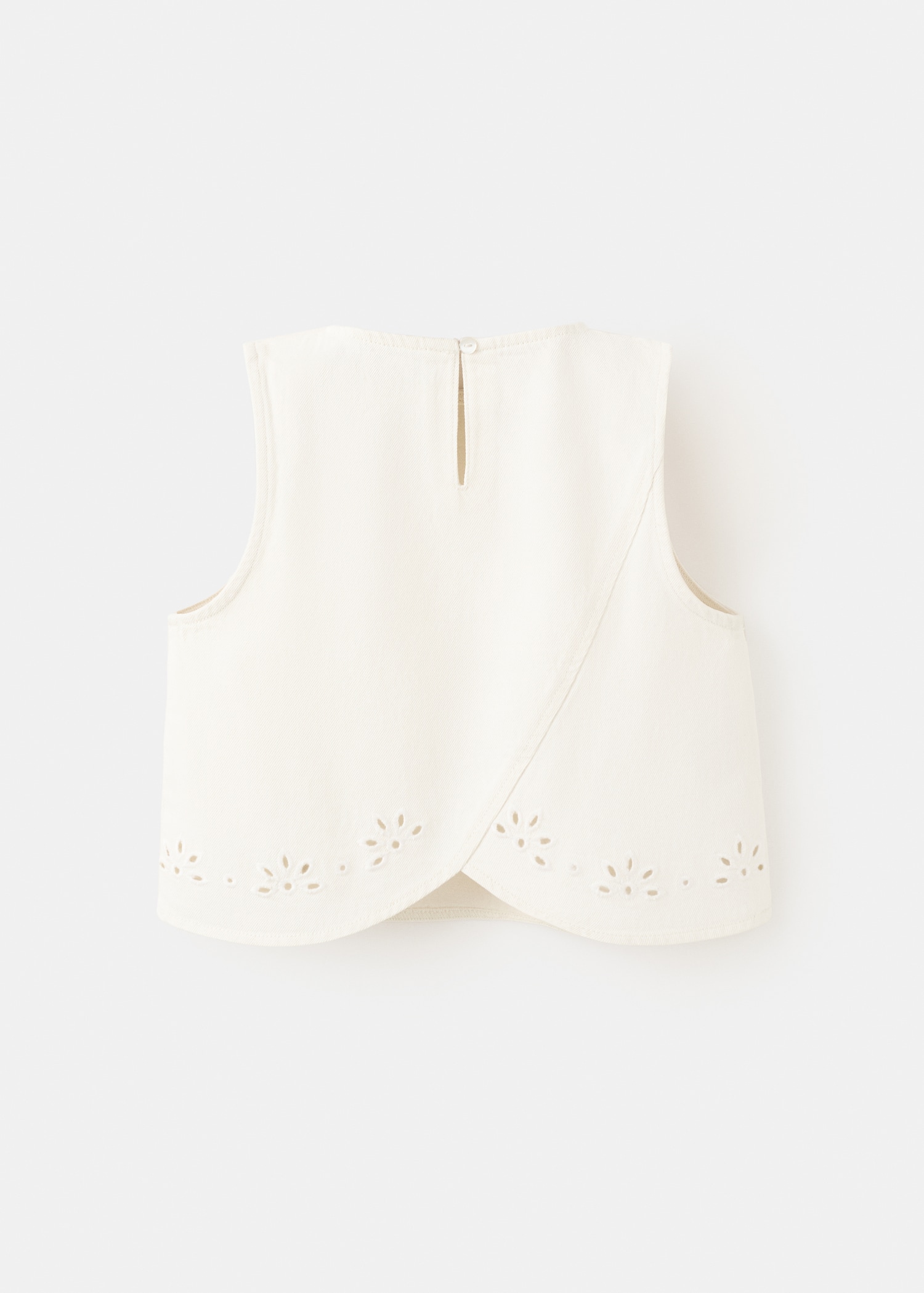 Embroidered cotton blouse - Reverse of the article