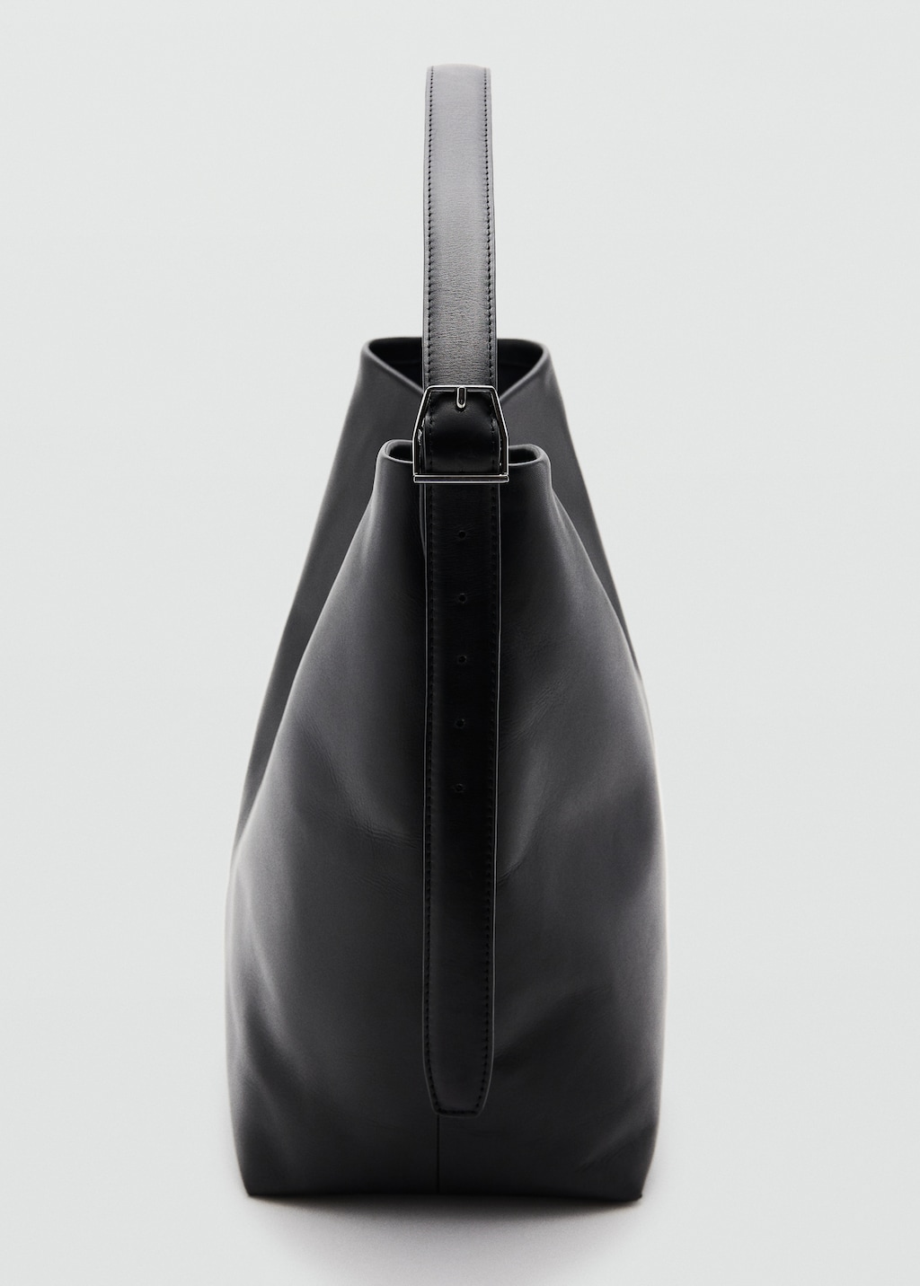 Leather bucket bag