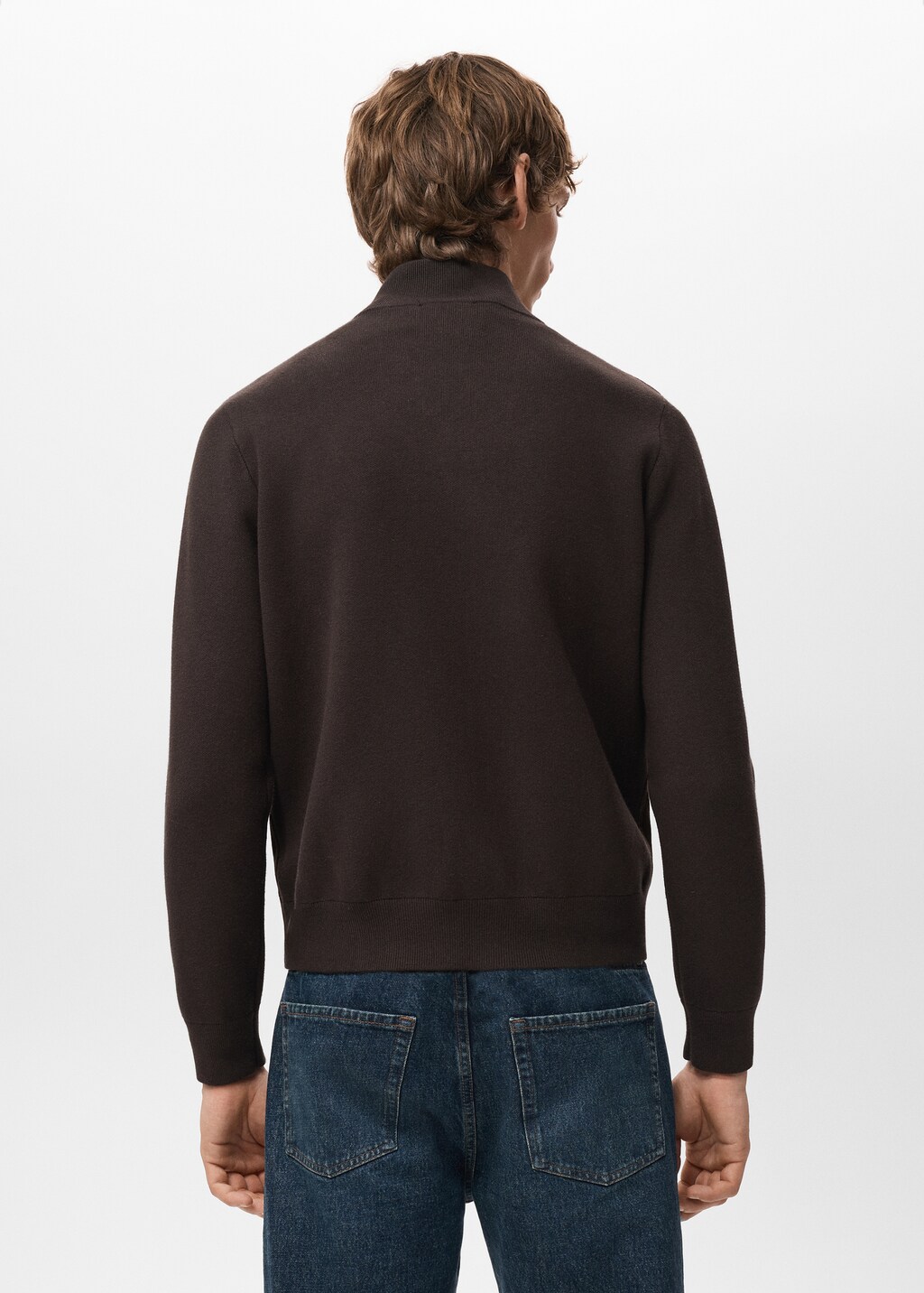 Combined leather and suede jacket