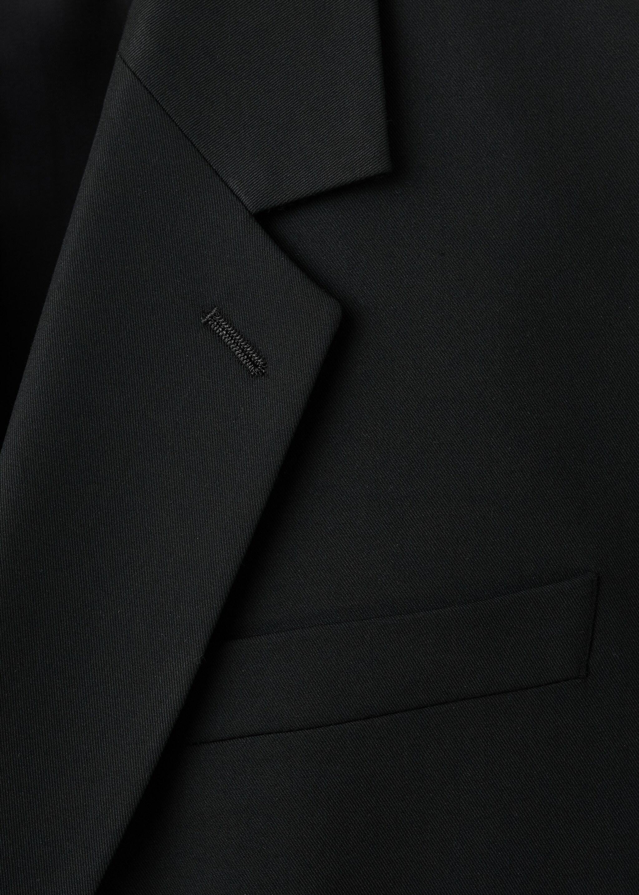 Veste de costume Boston coupe regular croisée - Détail de l'article 8, Noir. Ref: 27071262-01.