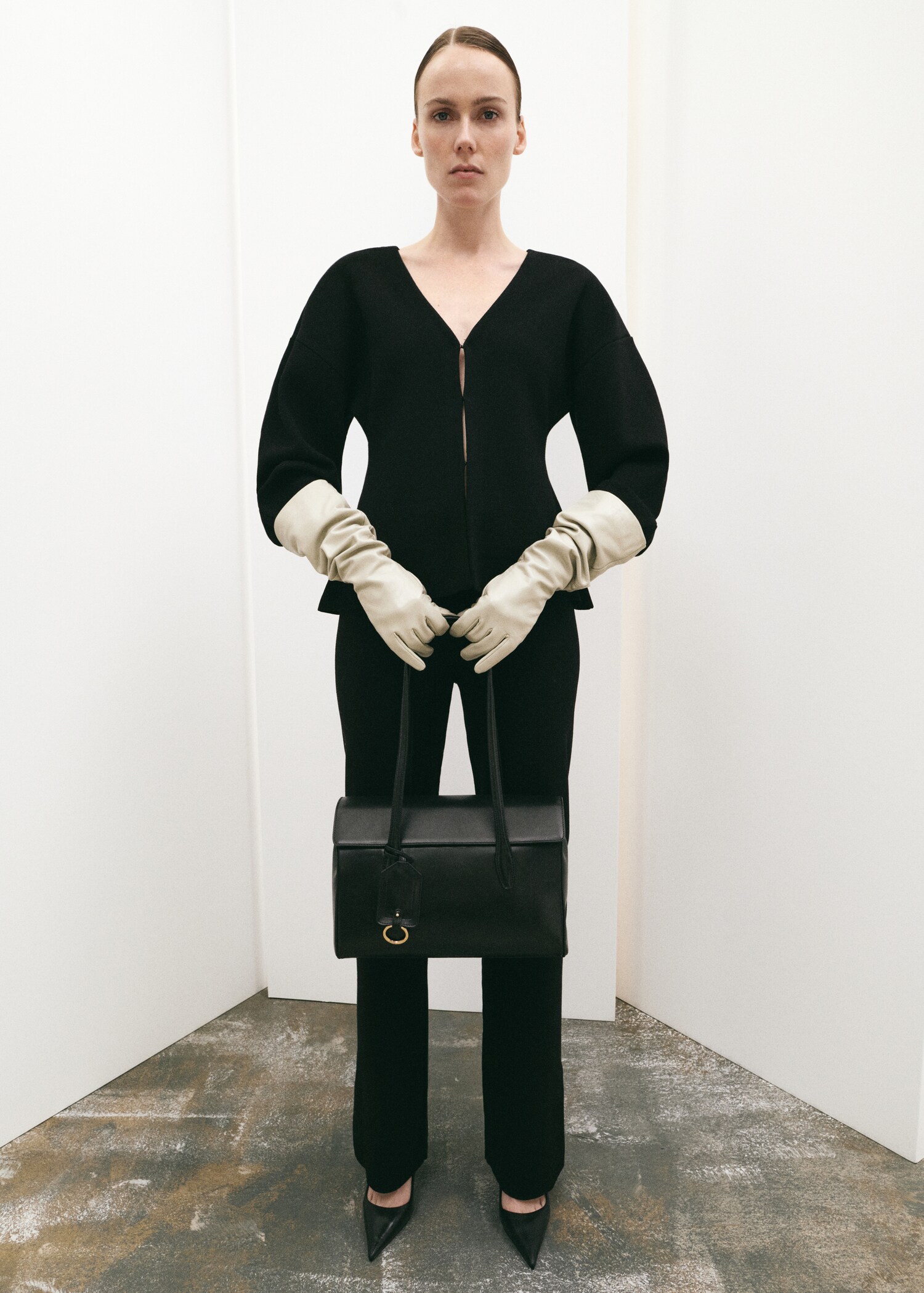 Cardigan oversize col V - Plan général