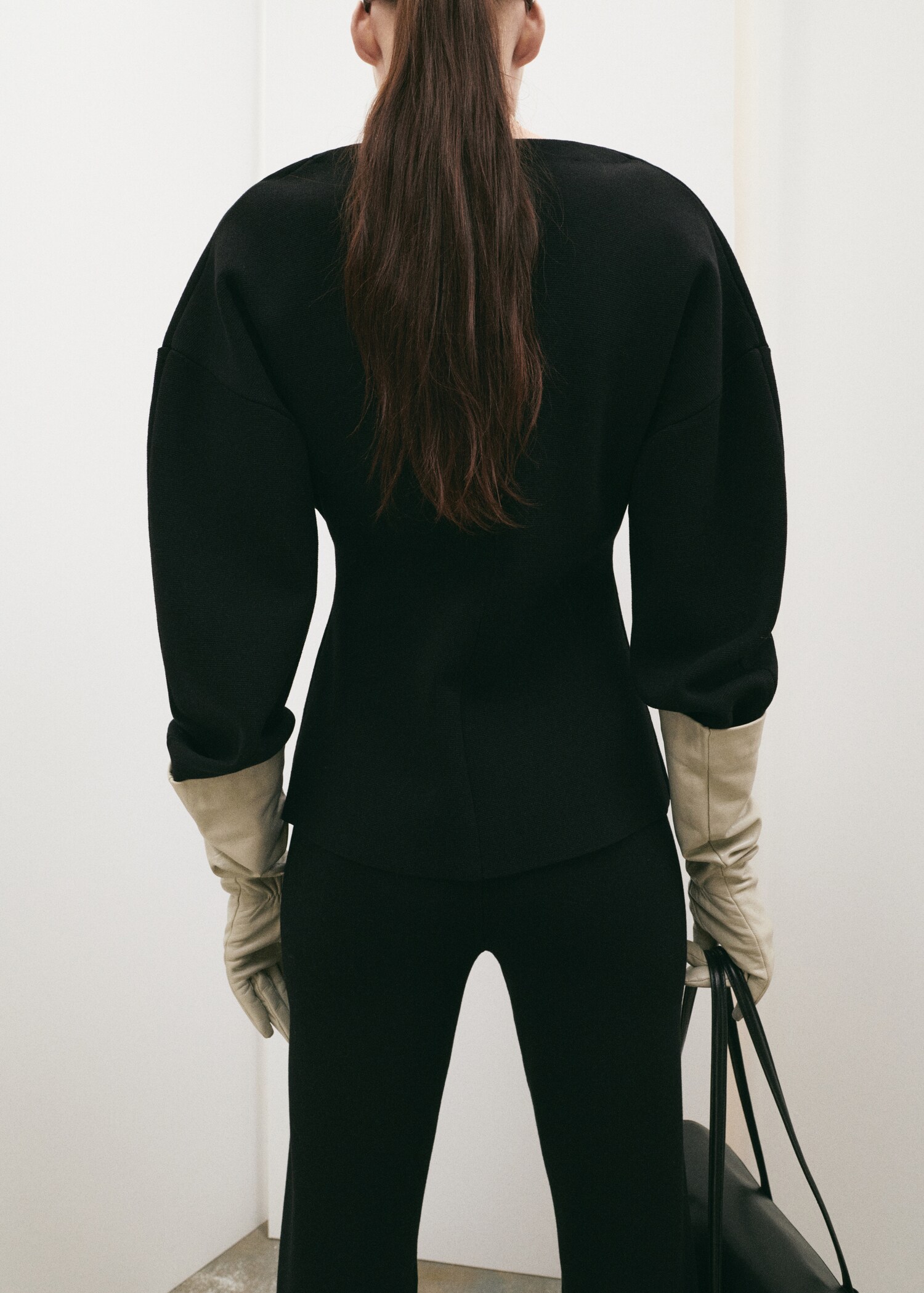 Cardigan oversize col V - Verso de l’article