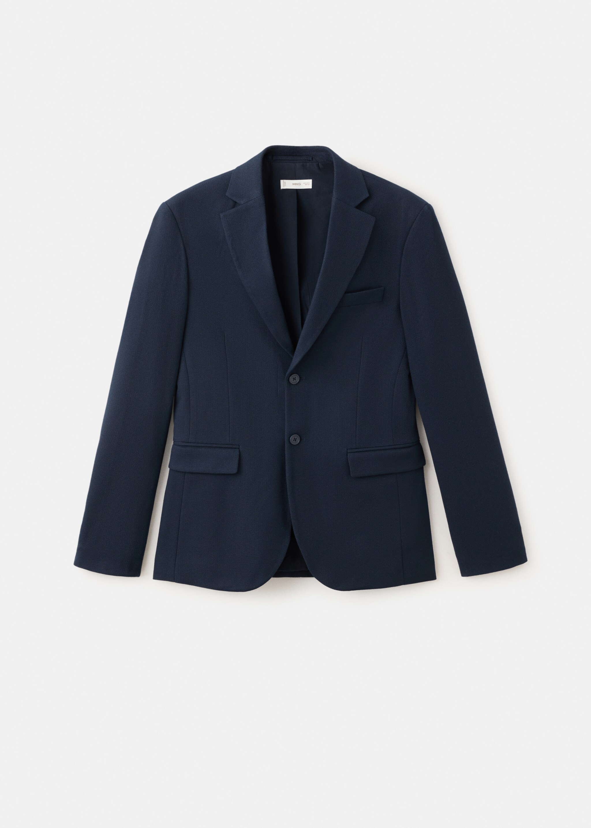 Straight-fit suit jacket - Article without model, Navy. Ref: 27071315-01.