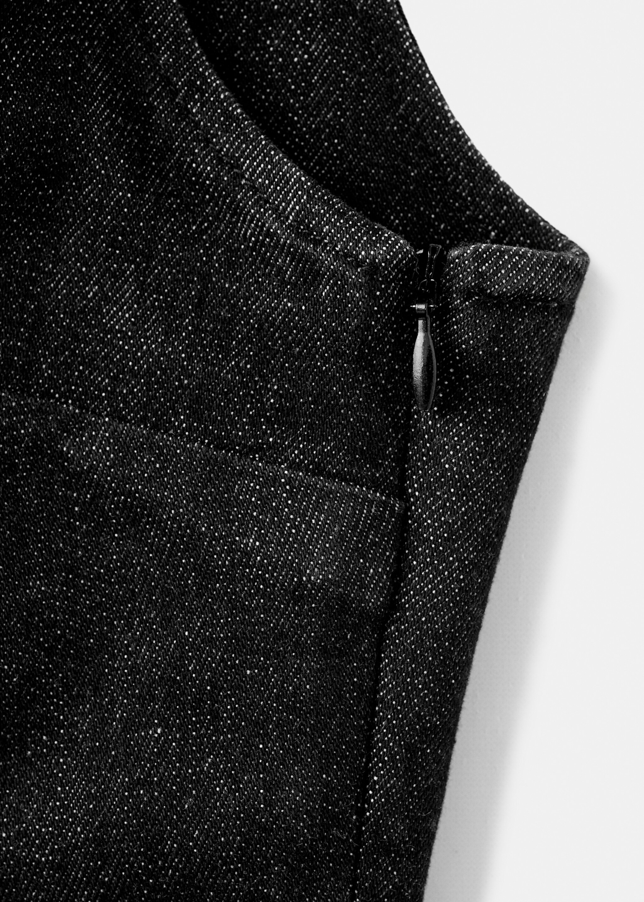 Fitted denim body - Details of the article 0, Black. Ref: 27073341-01.