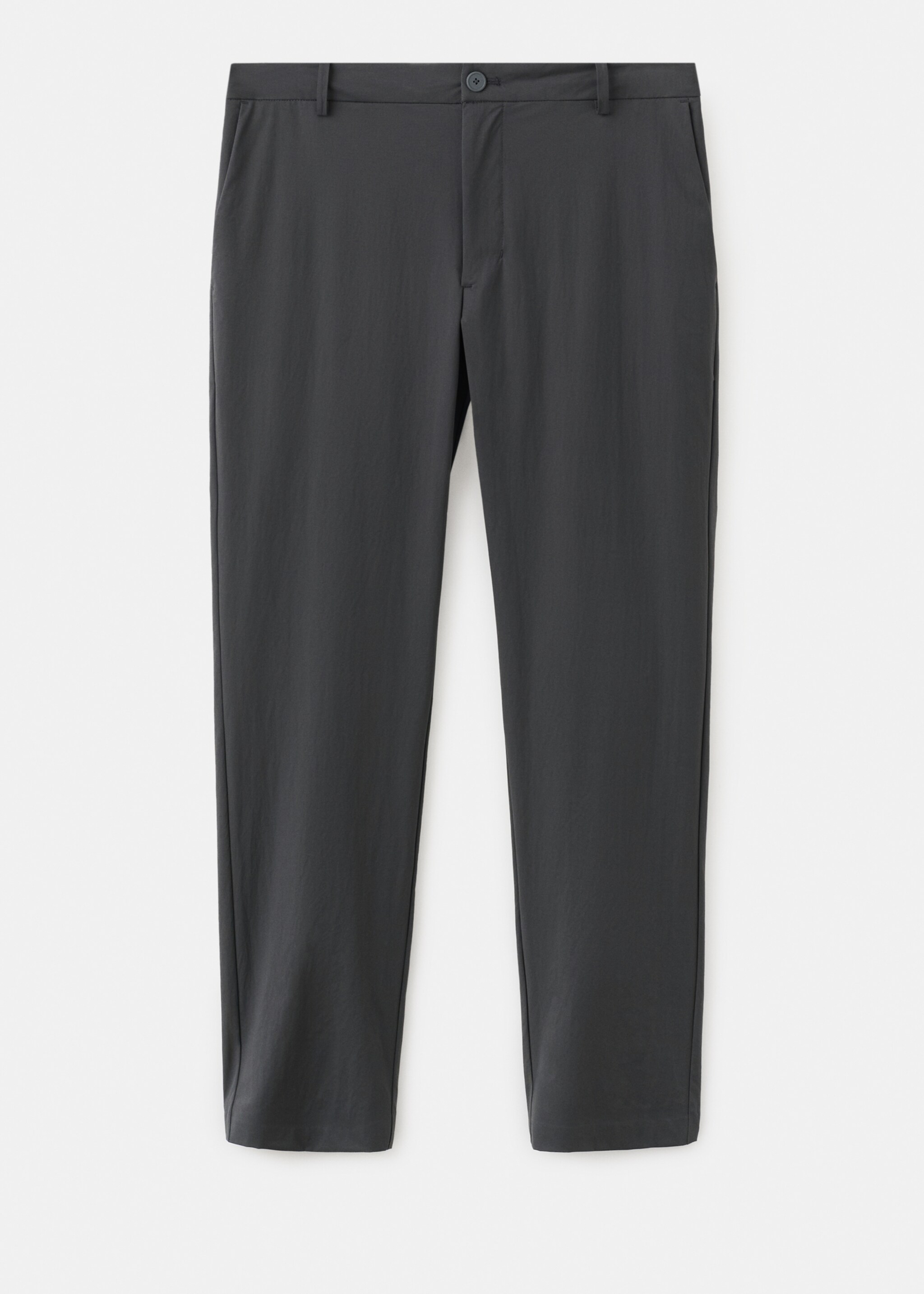 Slim-fit water-repellent trousers - Article without model, Dark Heather Grey. Ref: 27074407-01.