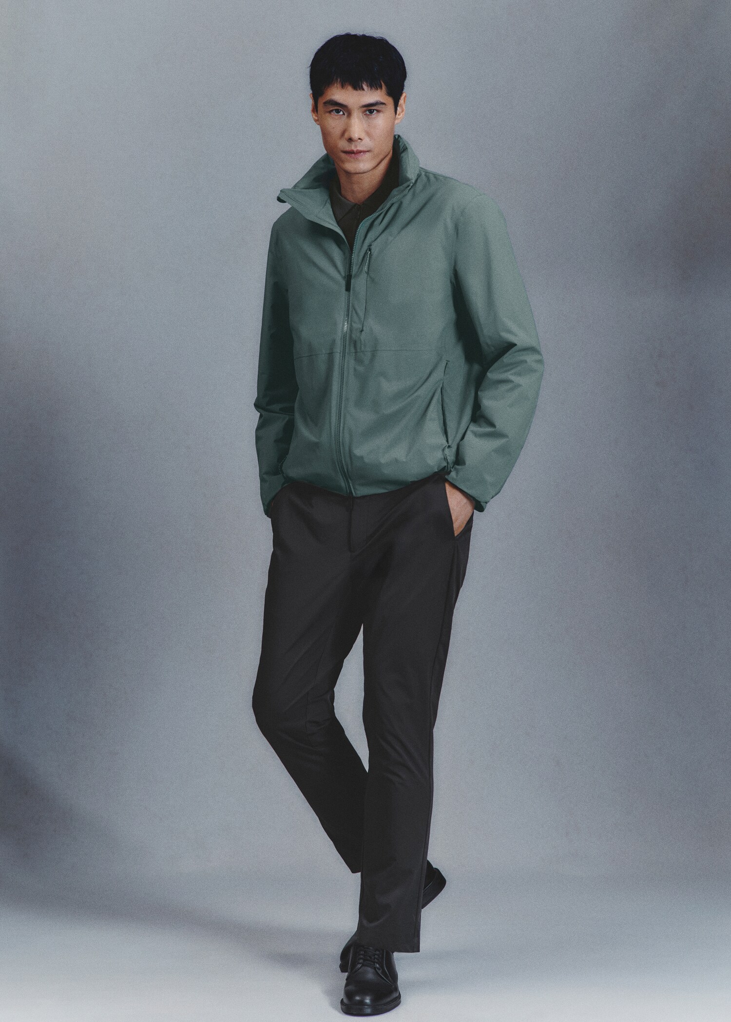 Slim-fit water-repellent trousers - Details of the article 5