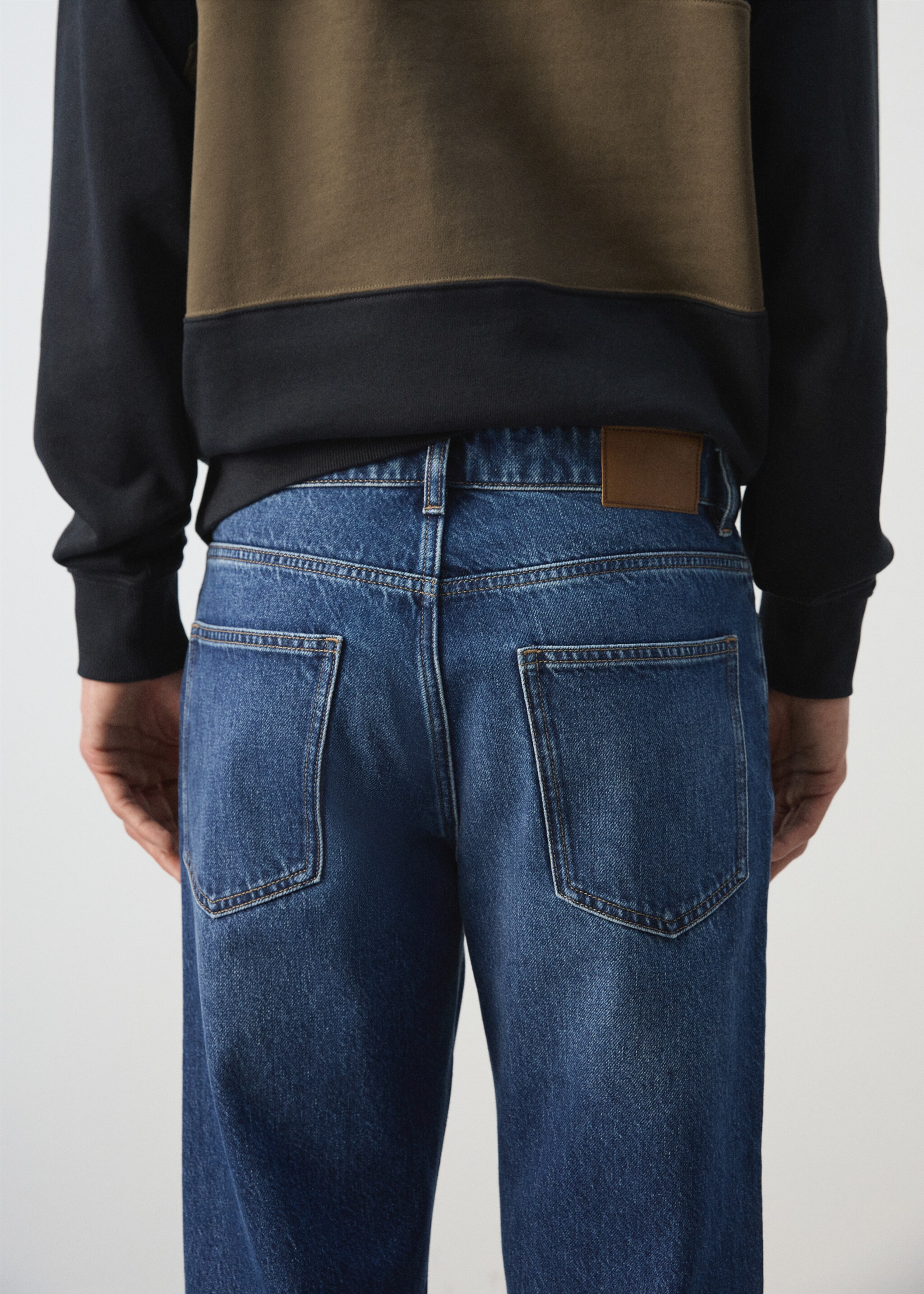 胡萝卜版型七分Sammy牛仔裤 - null, 深蓝色. Ref: 27074426-01.