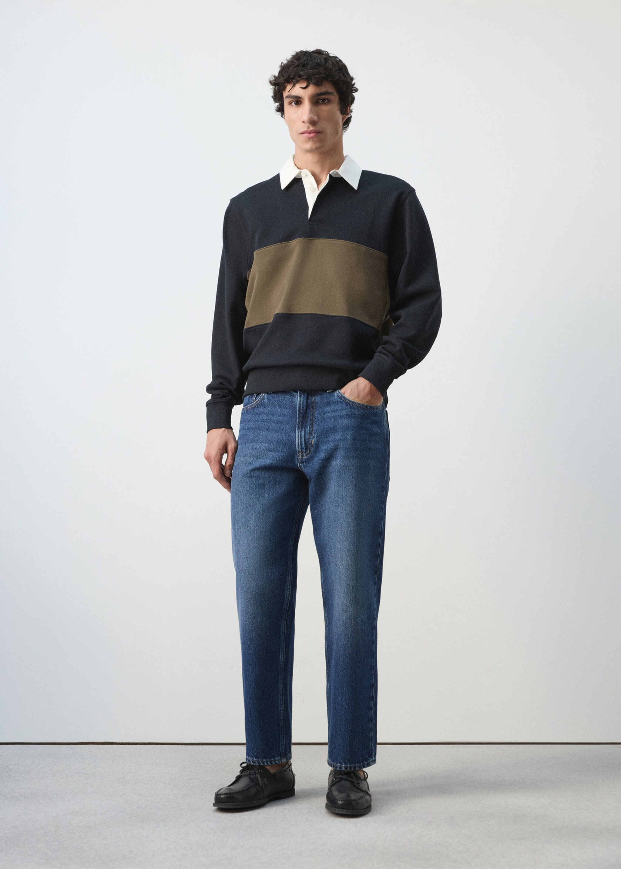 胡萝卜版型七分Sammy牛仔裤 - null, 深蓝色. Ref: 27074426-01.