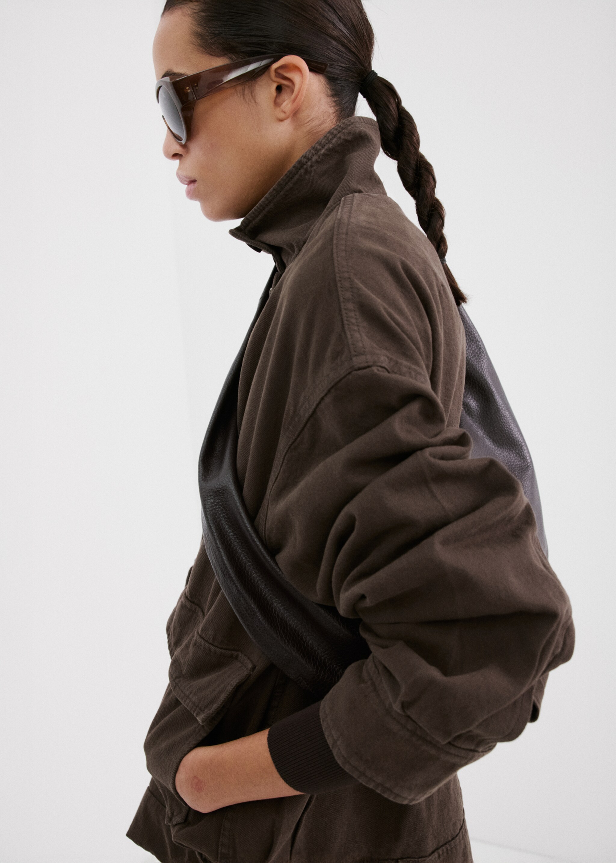 Oversize cepli denim parka — photo 3