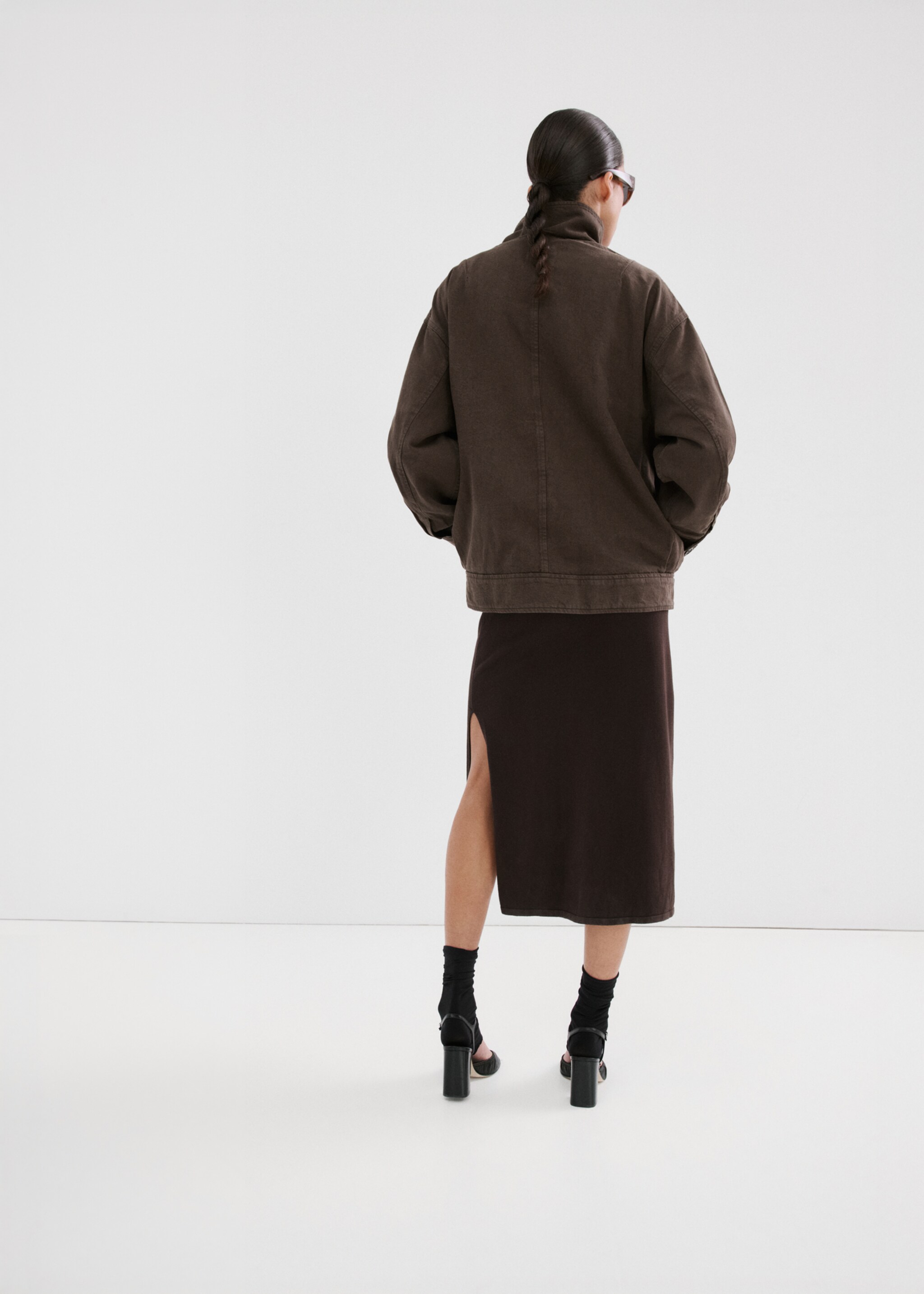 Oversize cepli denim parka — photo 5