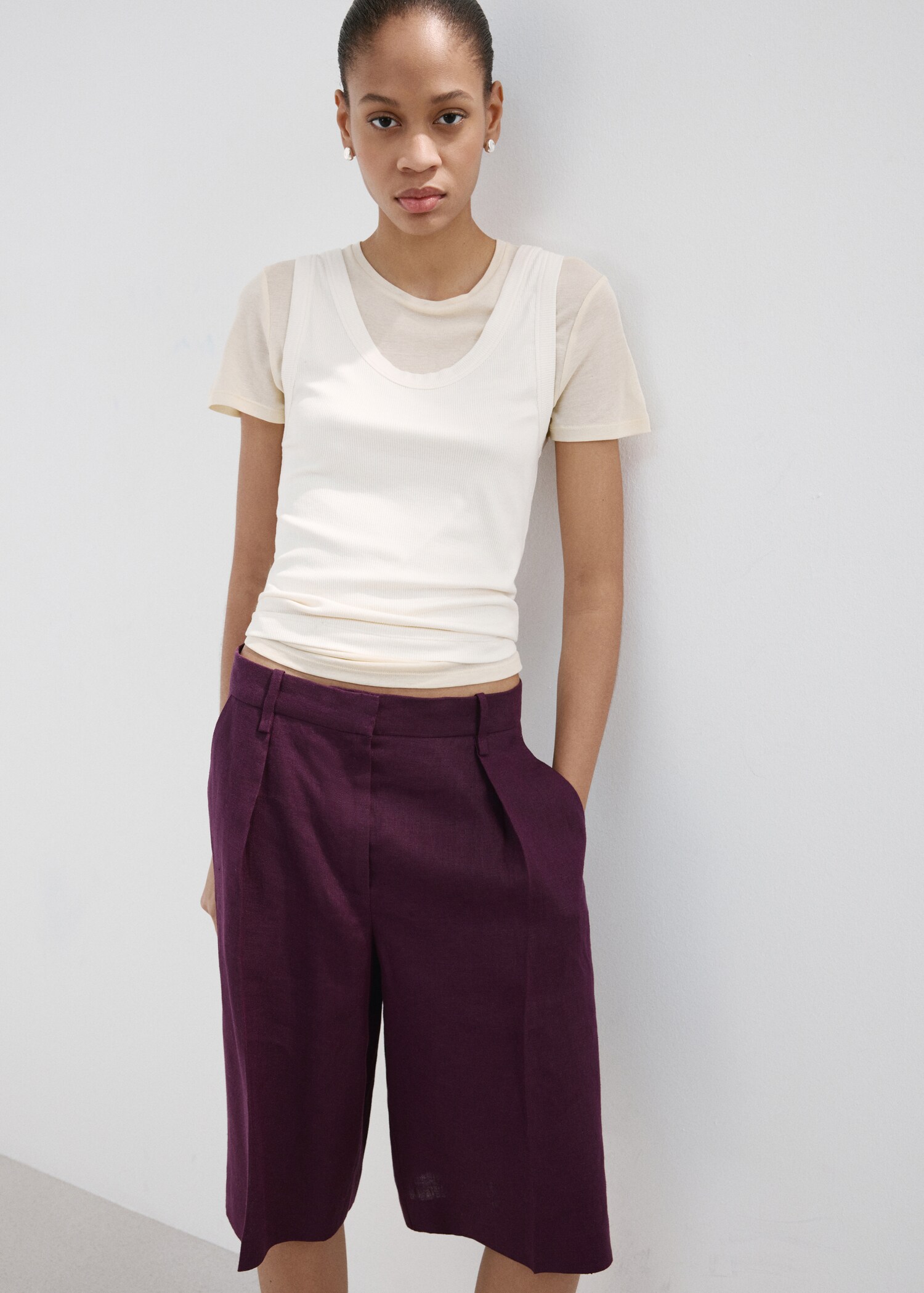 Bermudas lino rectas - Detalle del artículo 2