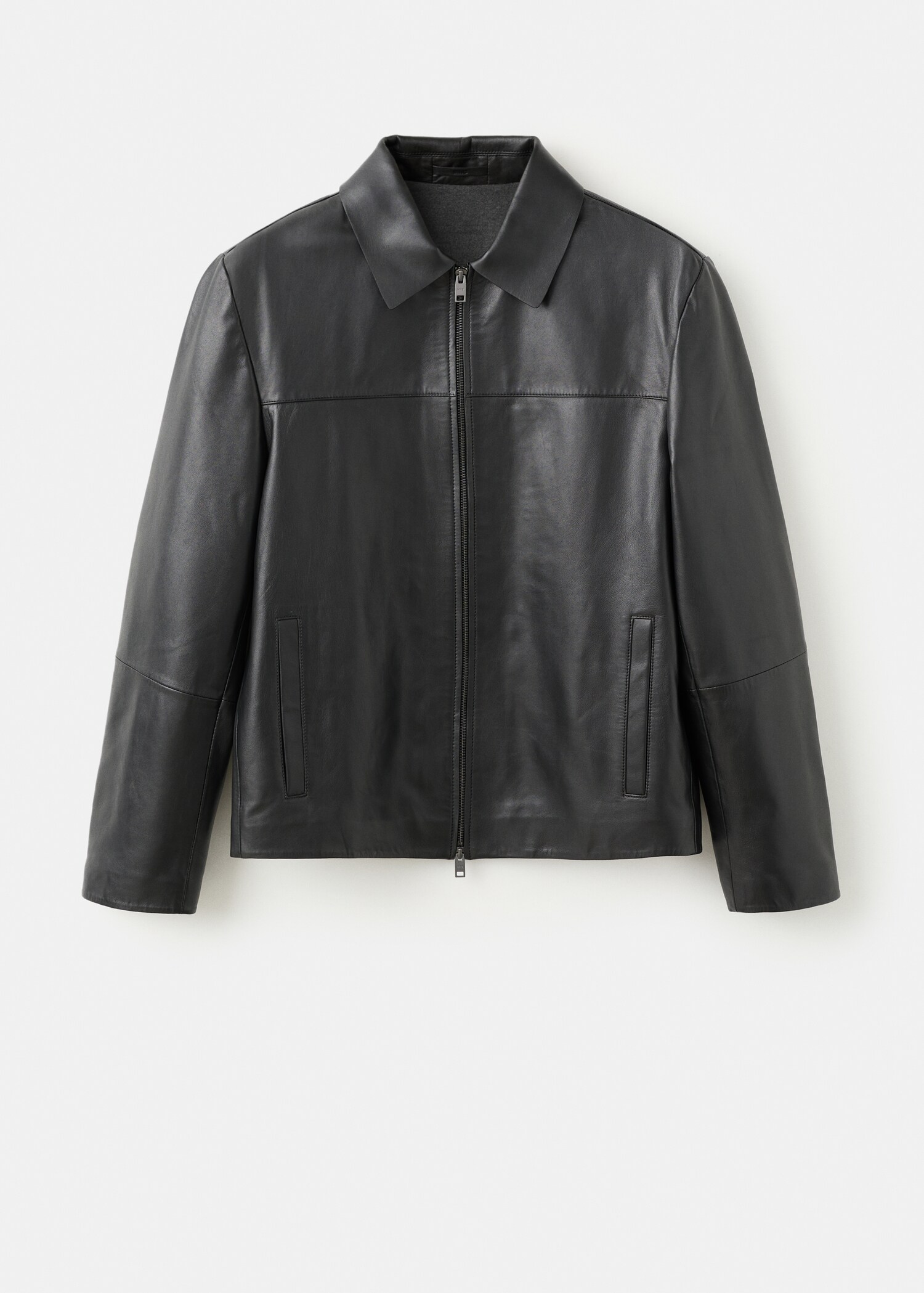 100% leather jacket with pockets - Article without model