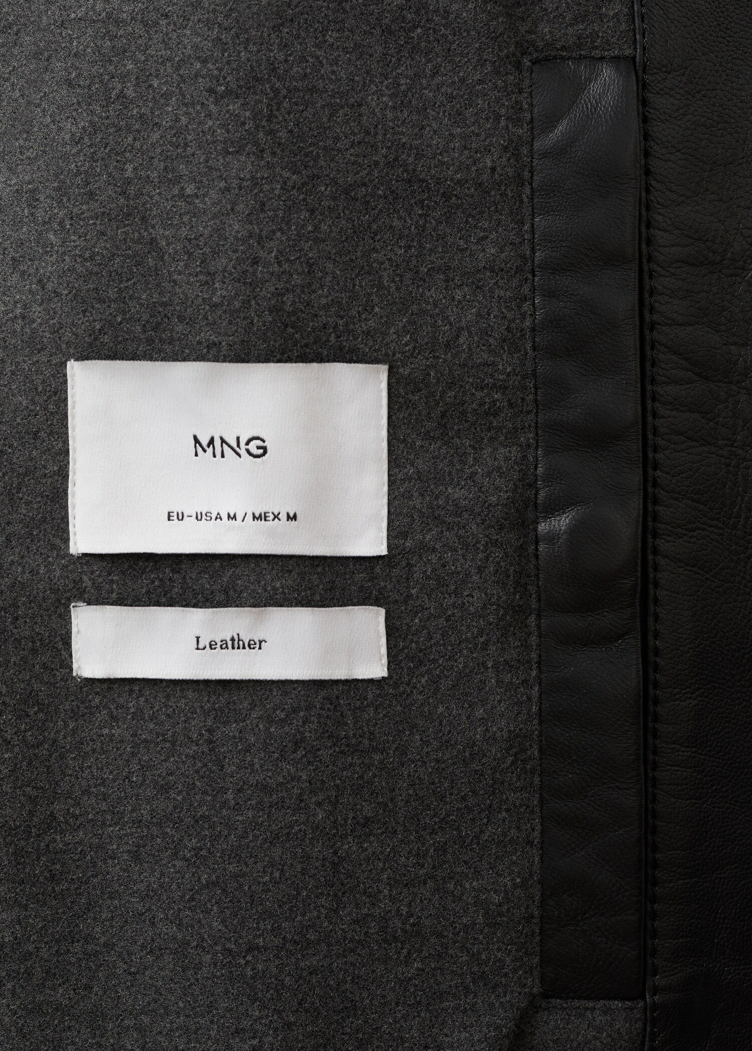 100% leather jacket with pockets - Details of the article 8