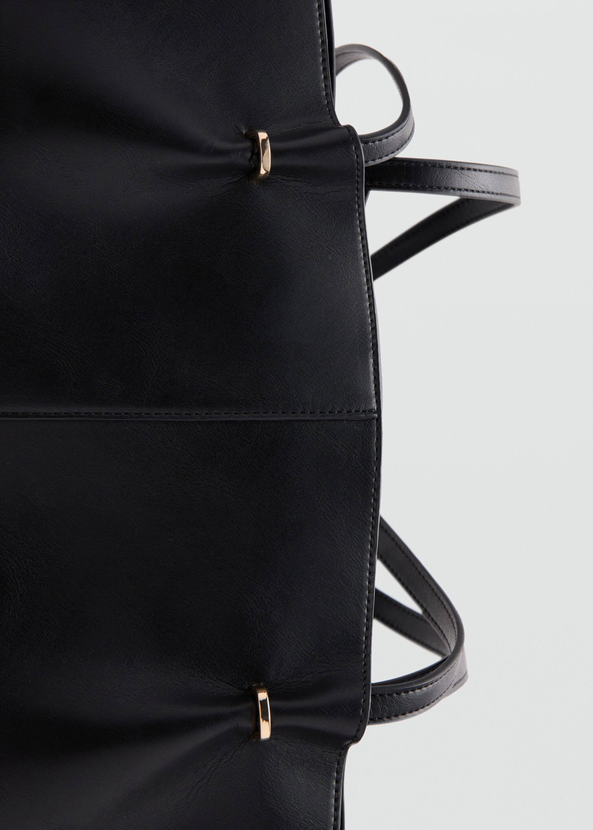 金属细节购物袋 - null, 黑色. Ref: 27081189-02.