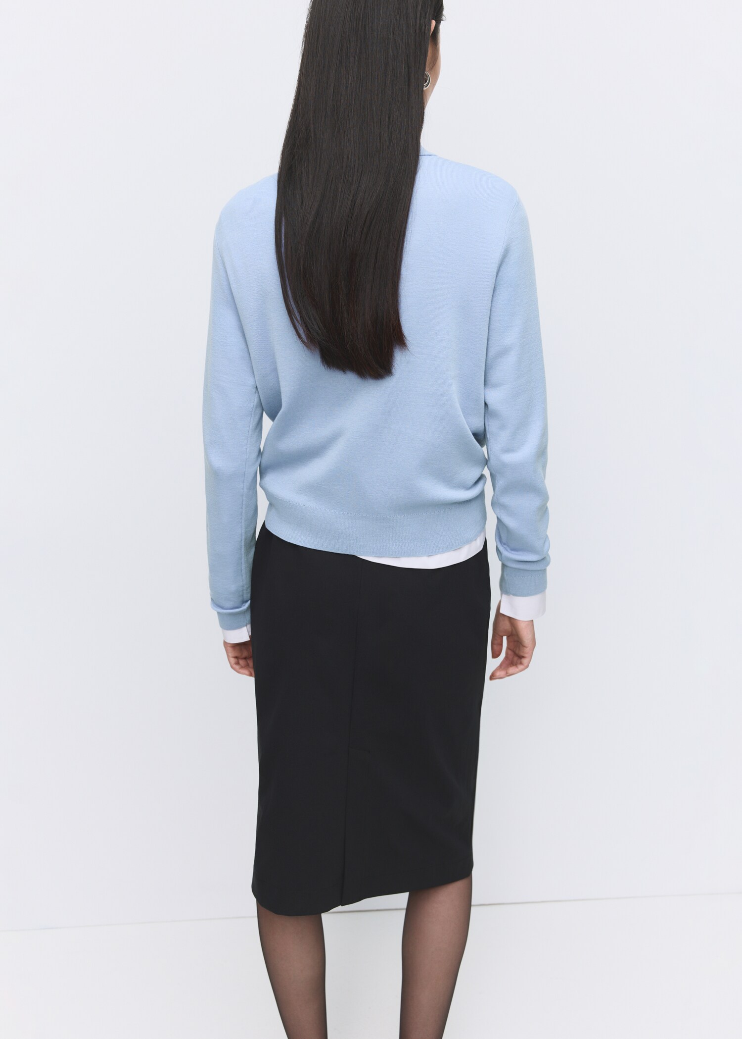 Jersey lana cuello polo - Reverso del artículo