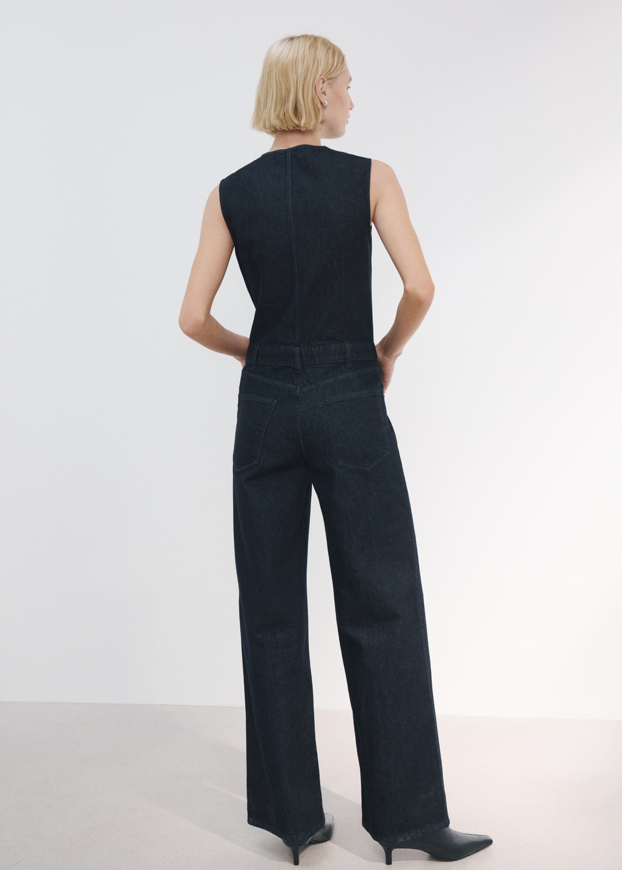 Mono denim botones - Reverso del artículo, Azul. Ref: 27083296-01.