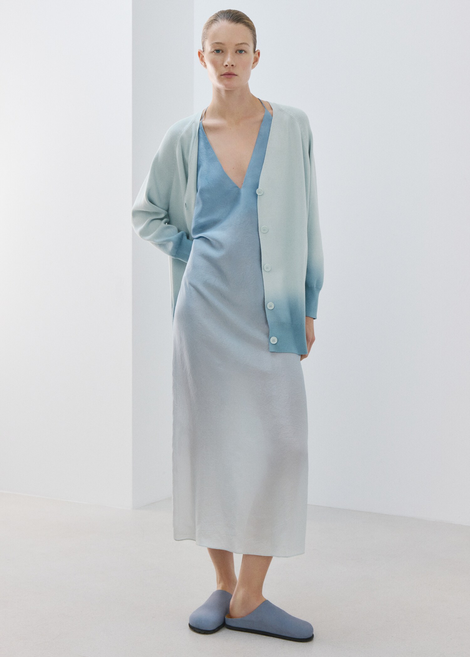 Cardigan dégradé 100 % coton - Plan général