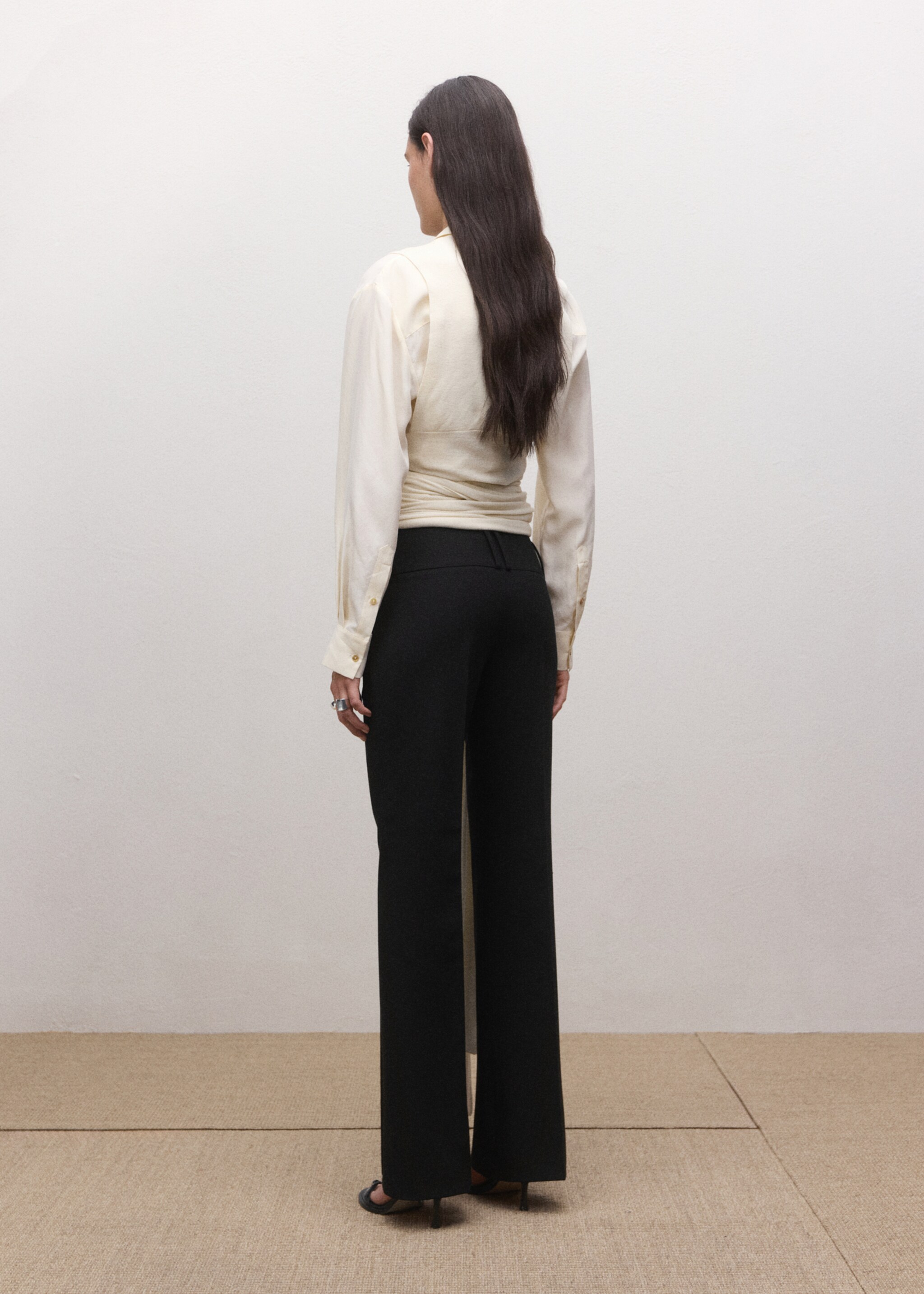 皮带环直筒裤 - null, 黑色. Ref: 27083342-02.