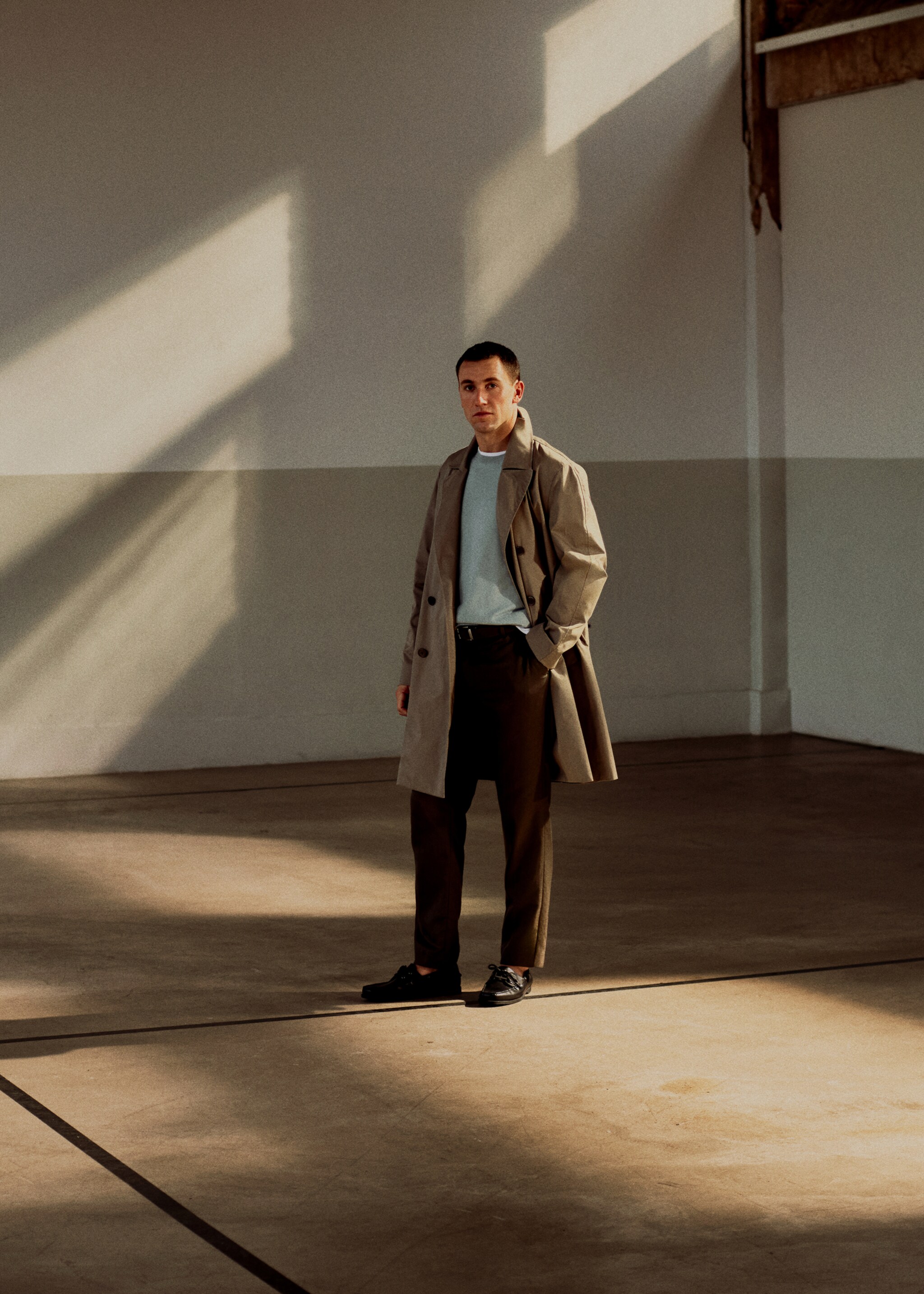 Trench 100 % coton regular-fit - Détail de l'article 5, Marron moyen. Ref: 27085927-01.