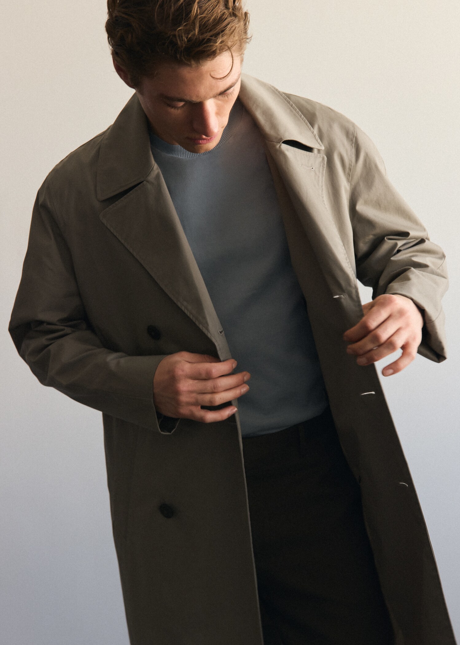 100% cotton gabardine regular fit - Details of the article 9