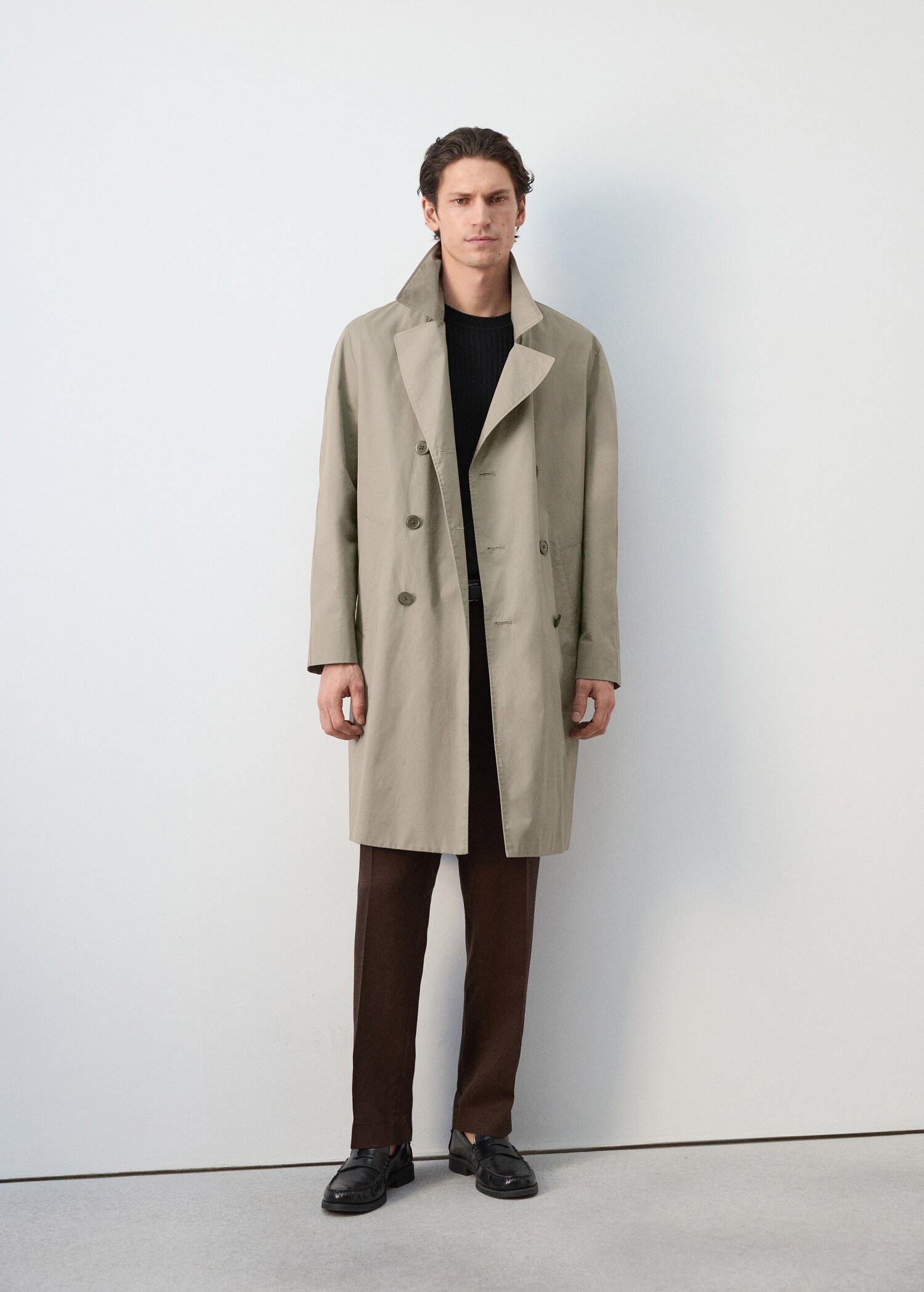 Gabardina algodón 100% regular fit - Plano general